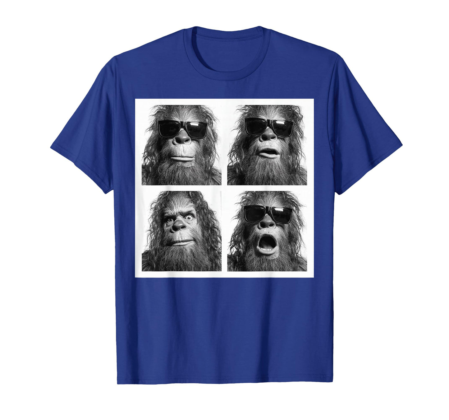 Funny Graphic Bigfoot Sasquatch Photobooth Selfie Funny T-Shirt