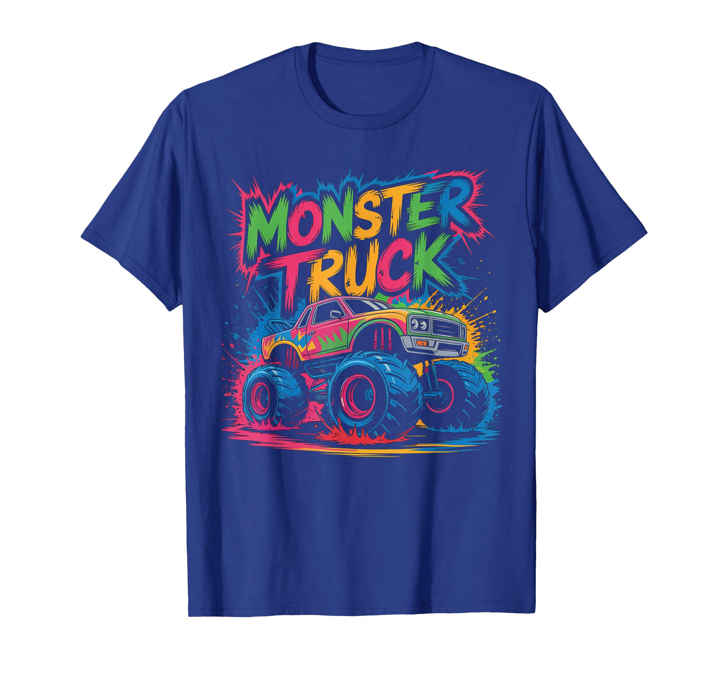 Monster Truck for Toddlers, Kids Monster Truck Retro Vintage T-Shirt