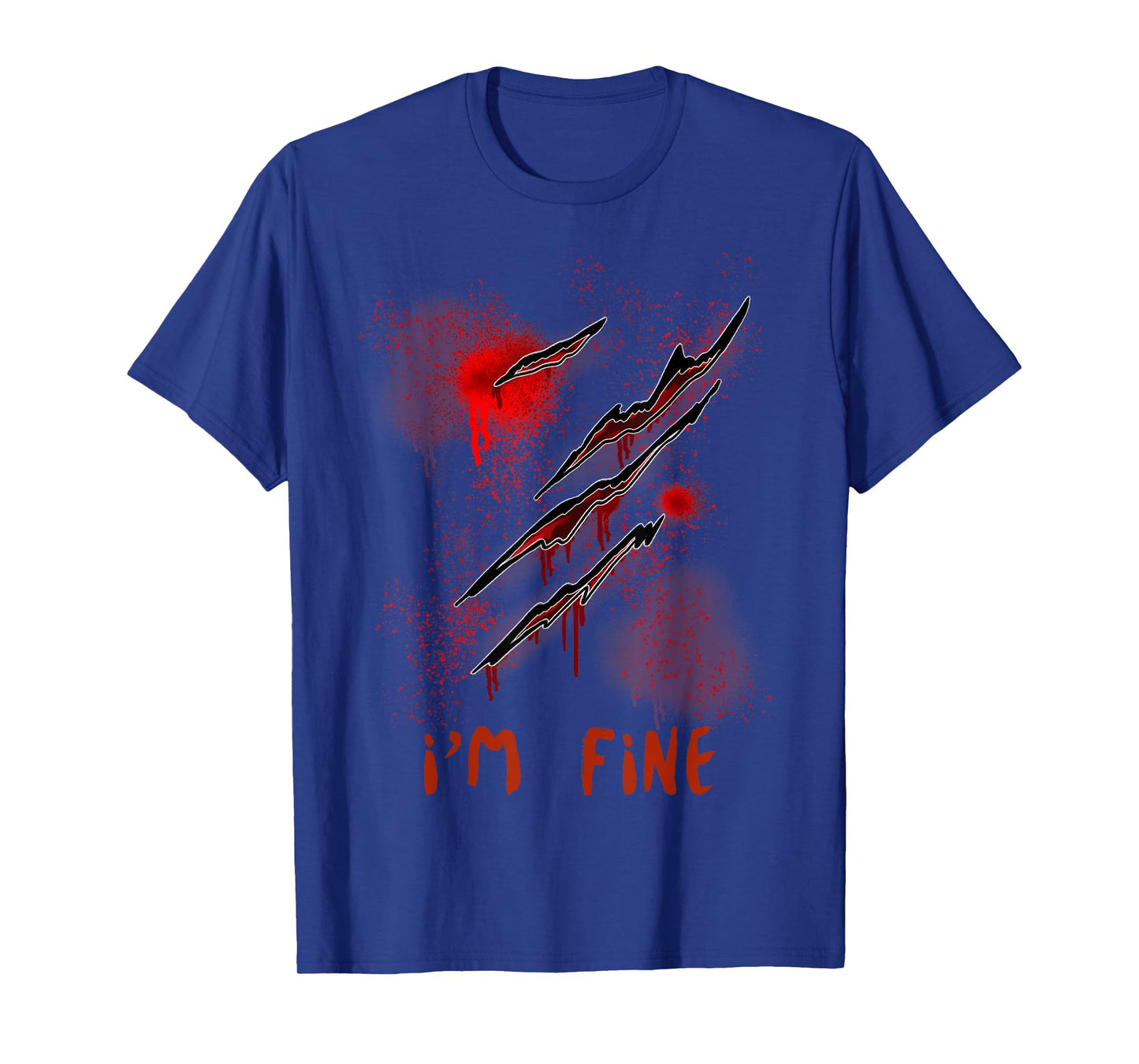 Im Fine With Blood Scary Halloween Men Women Horror T-Shirt
