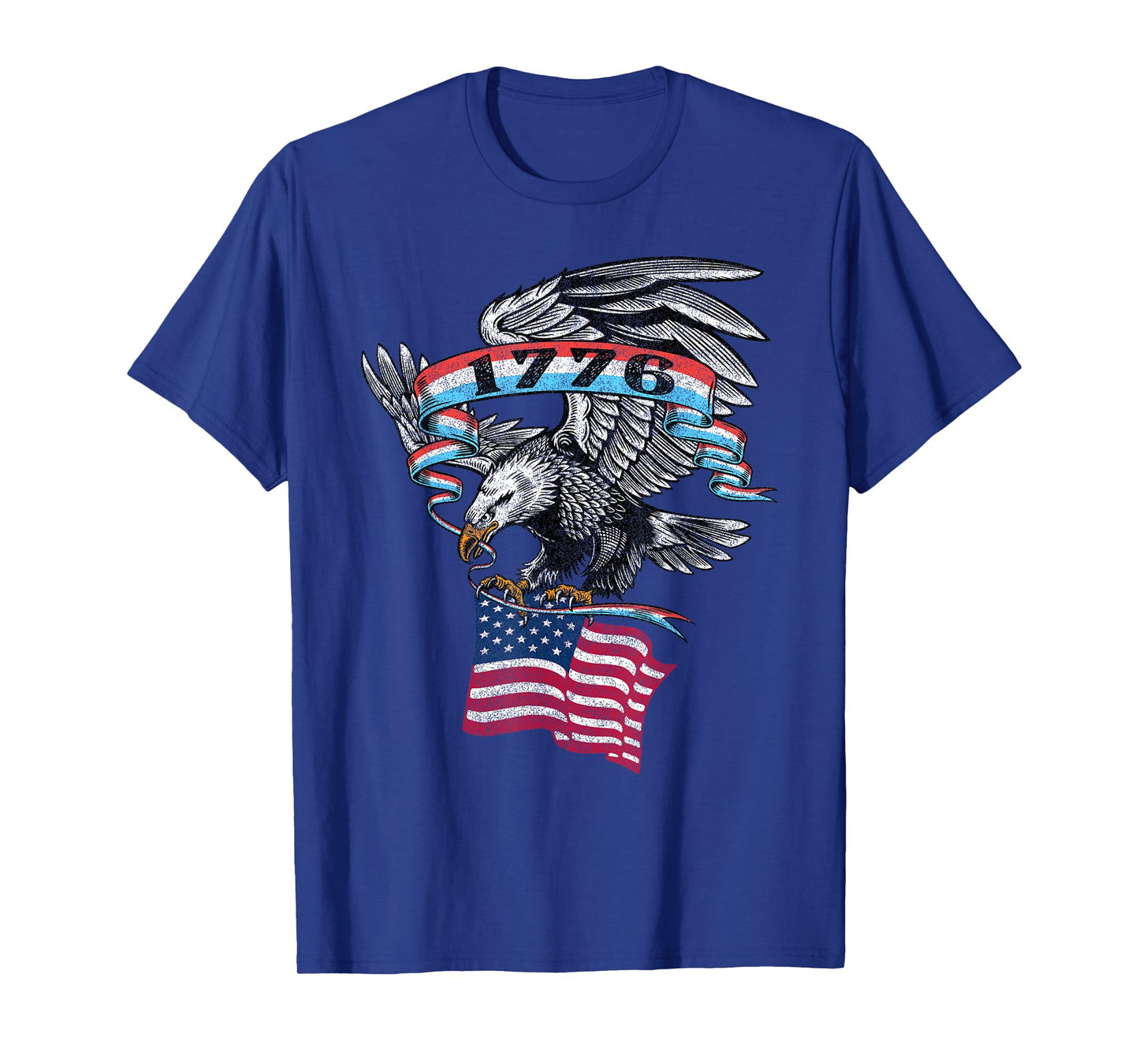 1776 American Flag USA Eagle Vintage Graphic T-Shirt
