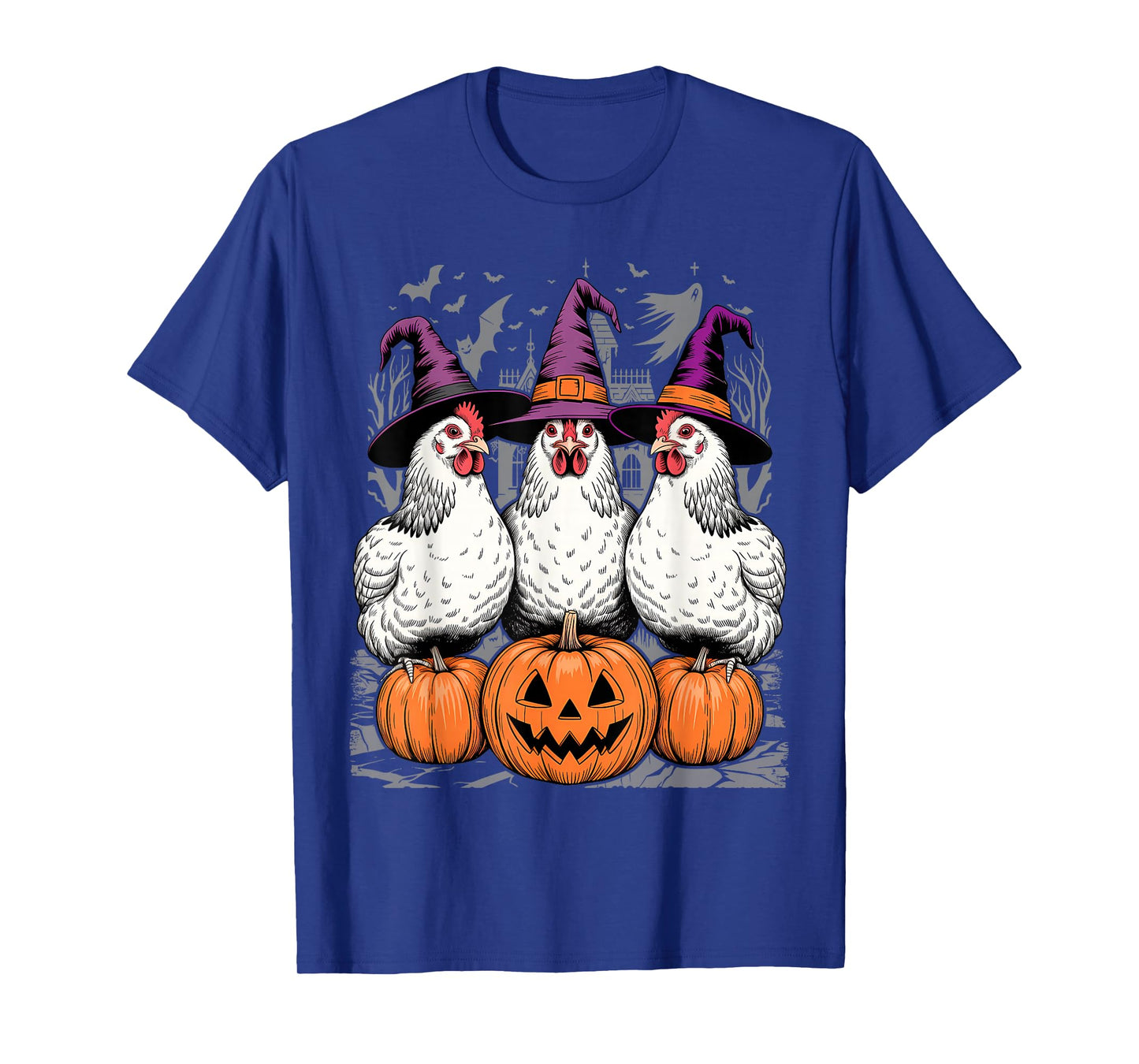 Chicken Witches Funny Halloween Spooky Season Chickens T-Shirt