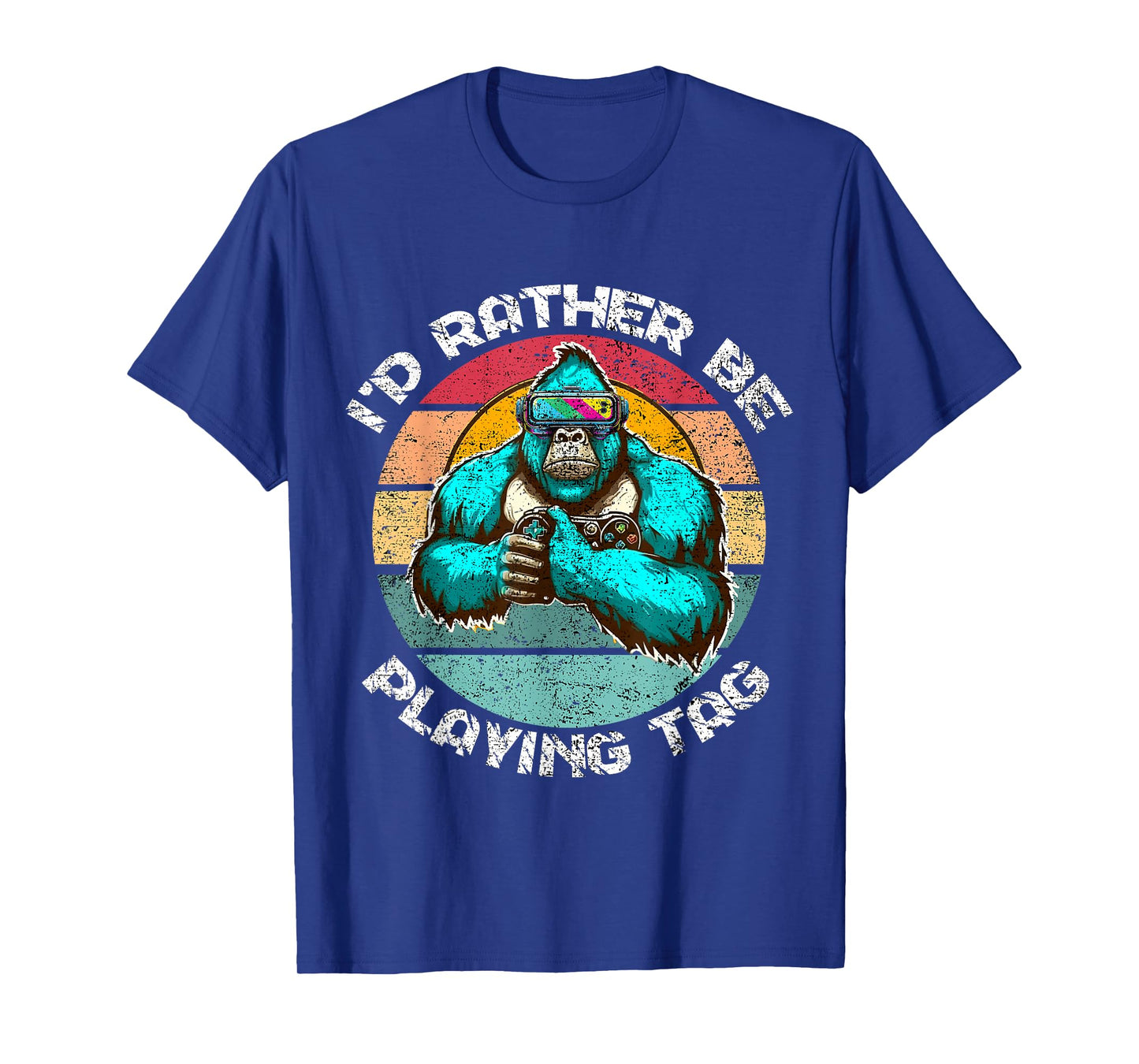 I'd Rather Be Playing Tag Gorilla Monke Tag Gorilla VR Gamer T-Shirt