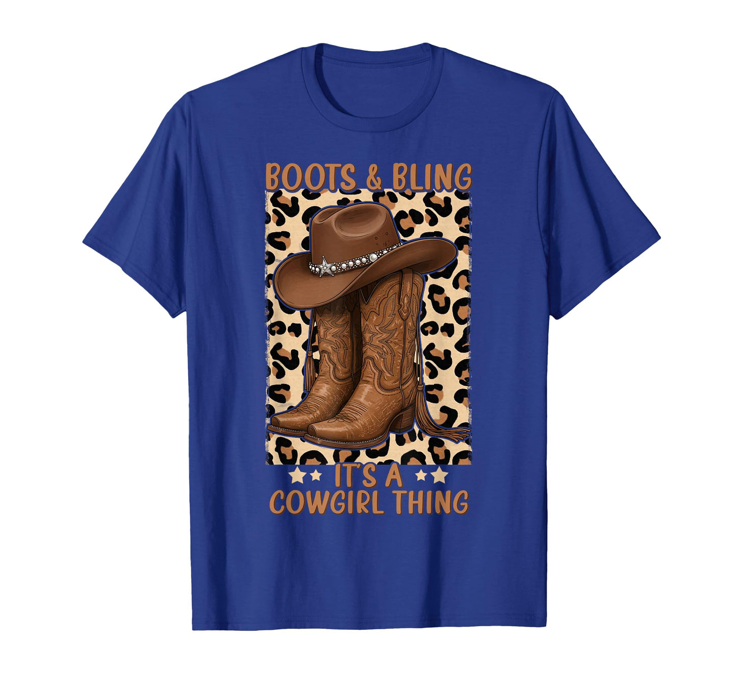 Boots and Bling its a Cowgirl Thing Rodeo Love Country Girls T-Shirt