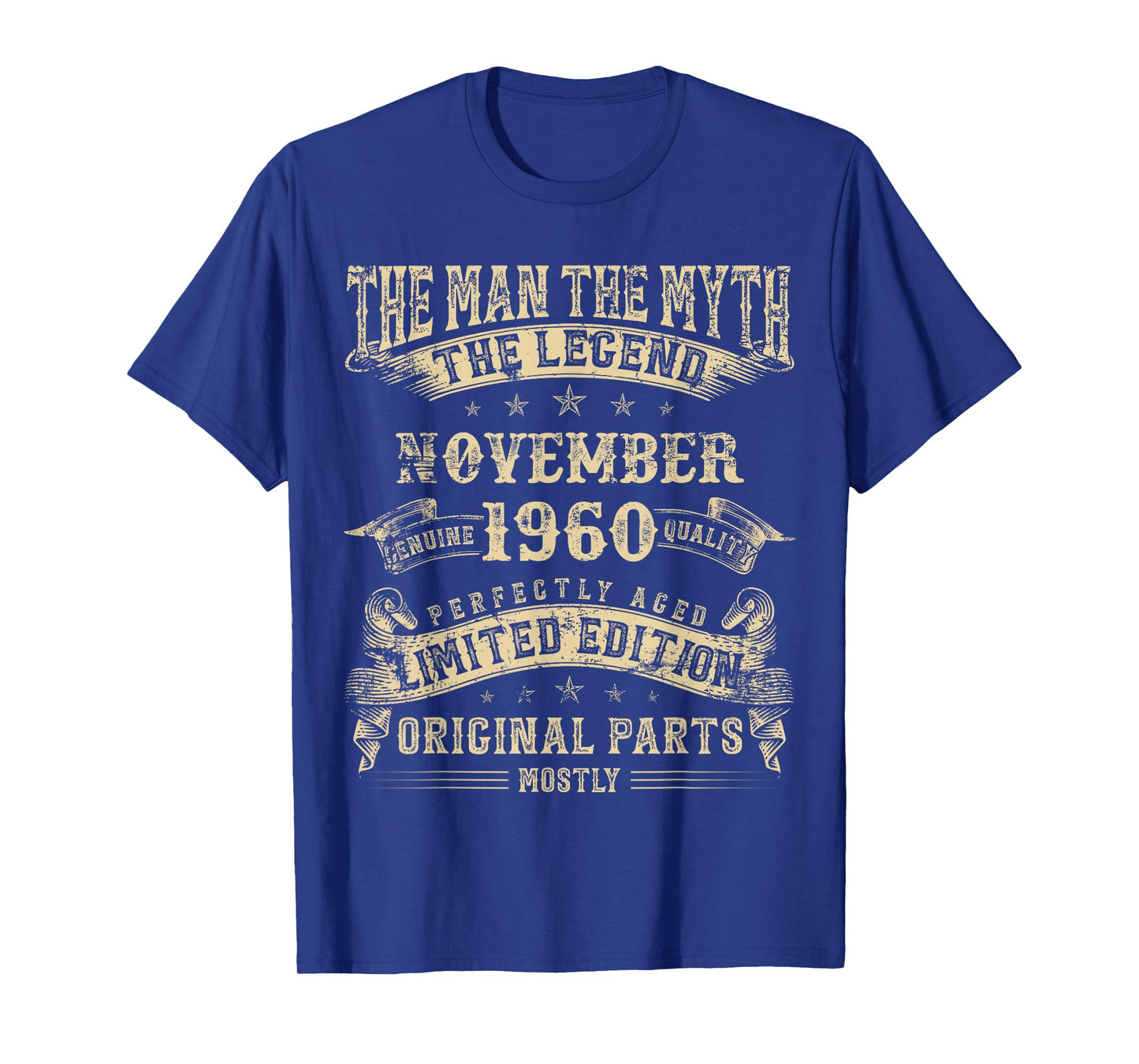 65th Birthday Gifts for Men Mythology of November 1960 T-Shirt