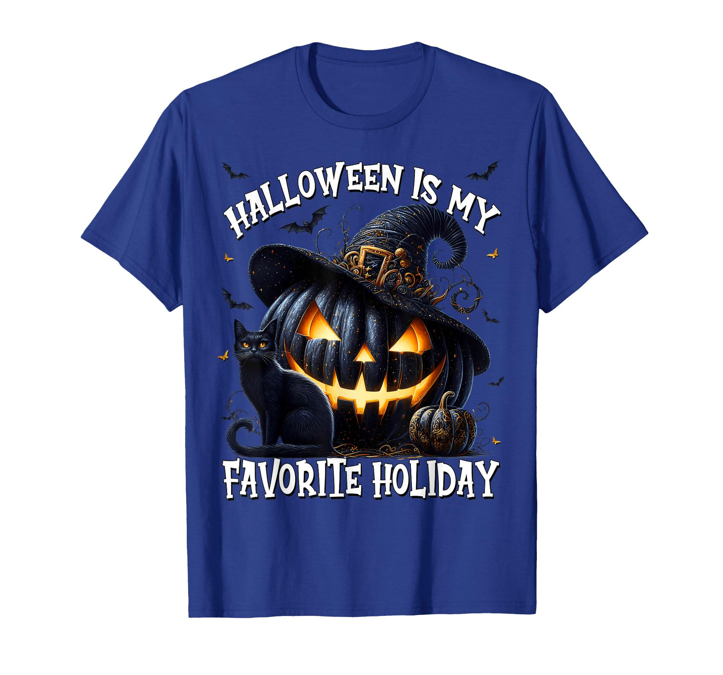 Halloween is My Favorite Holiday for Witches Mystic Cat T-Shirt