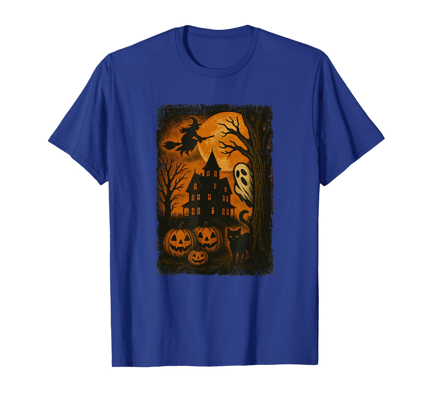 Halloween Haunted House Jack-O-Lantern Happy Halloween Men T-Shirt