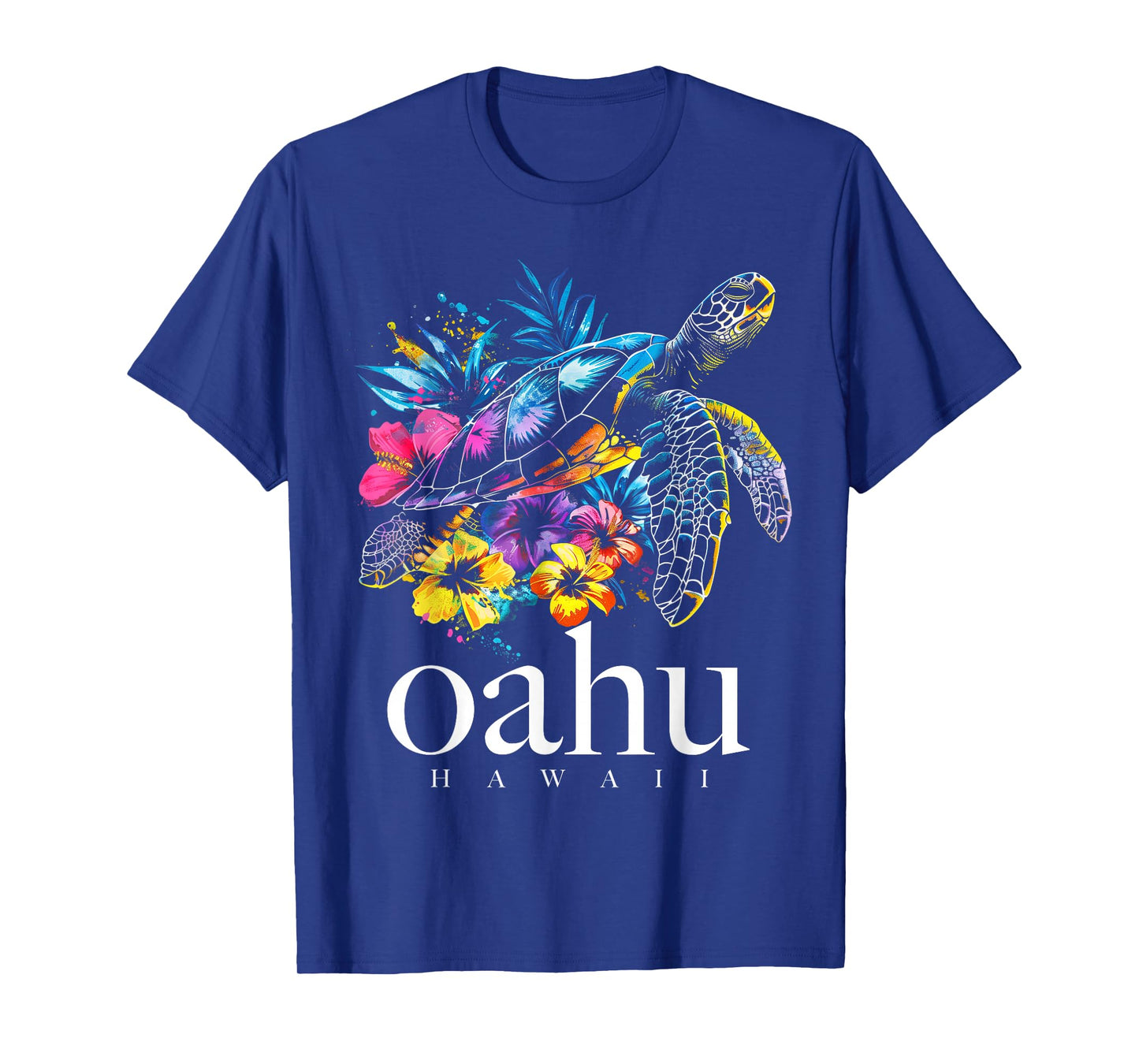 Oahu Hawaii Sea Turtle Hawaiian Surfer Souvenir T-Shirt