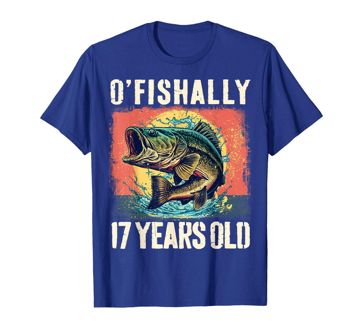 Ofishally 17 Years Old 2008 Fishing Fisherman 17th Birthday T-Shirt