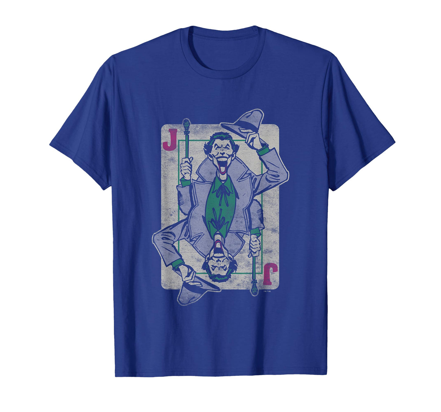 DC Comics Batman The Joker Vintage Playing Card T-Shirt