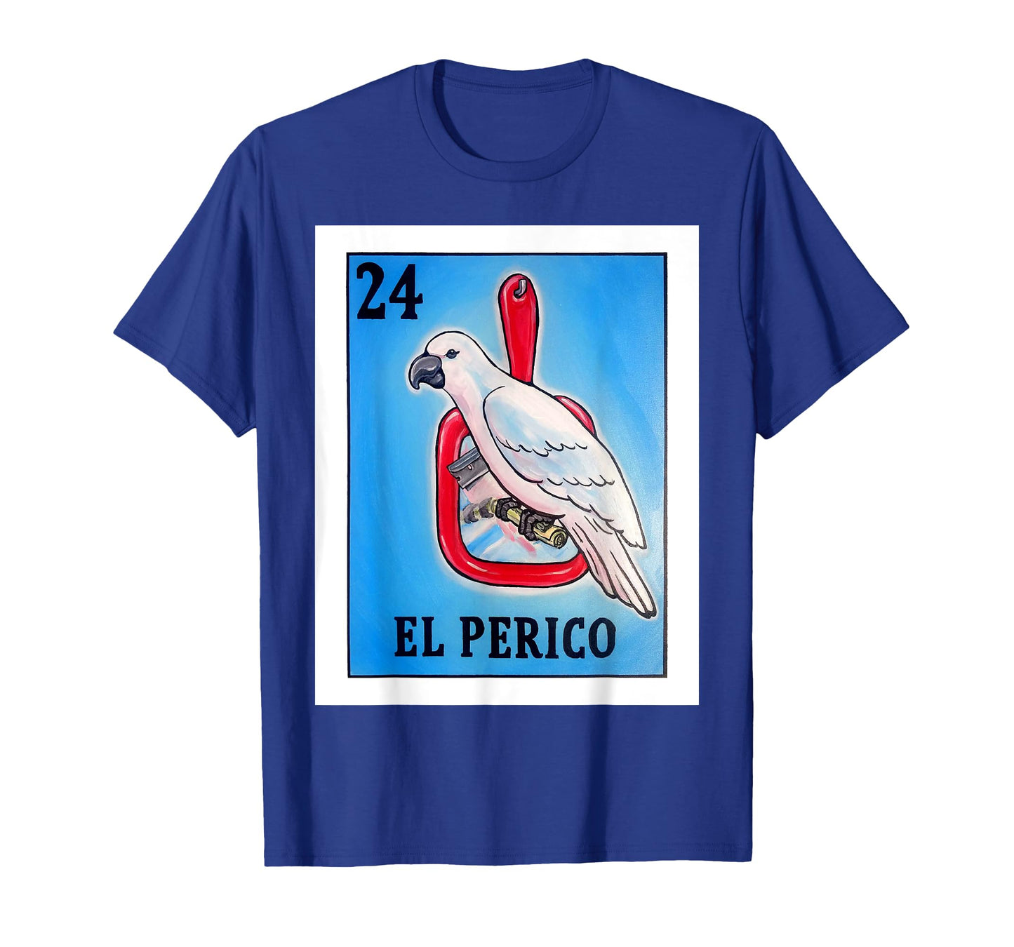 El Perico Card Parakeet Mexican Lottery Card T-Shirt