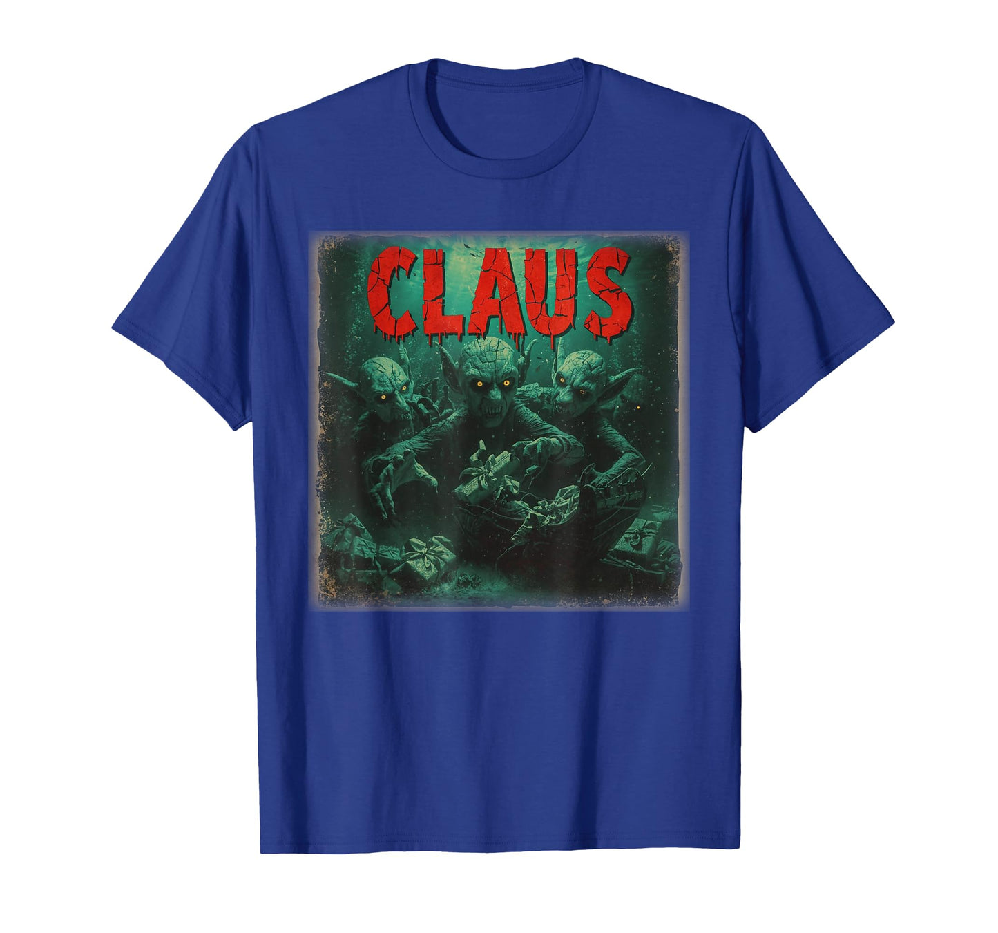 Creepy Claus Horror Christmas Dark Elf Top T-Shirt