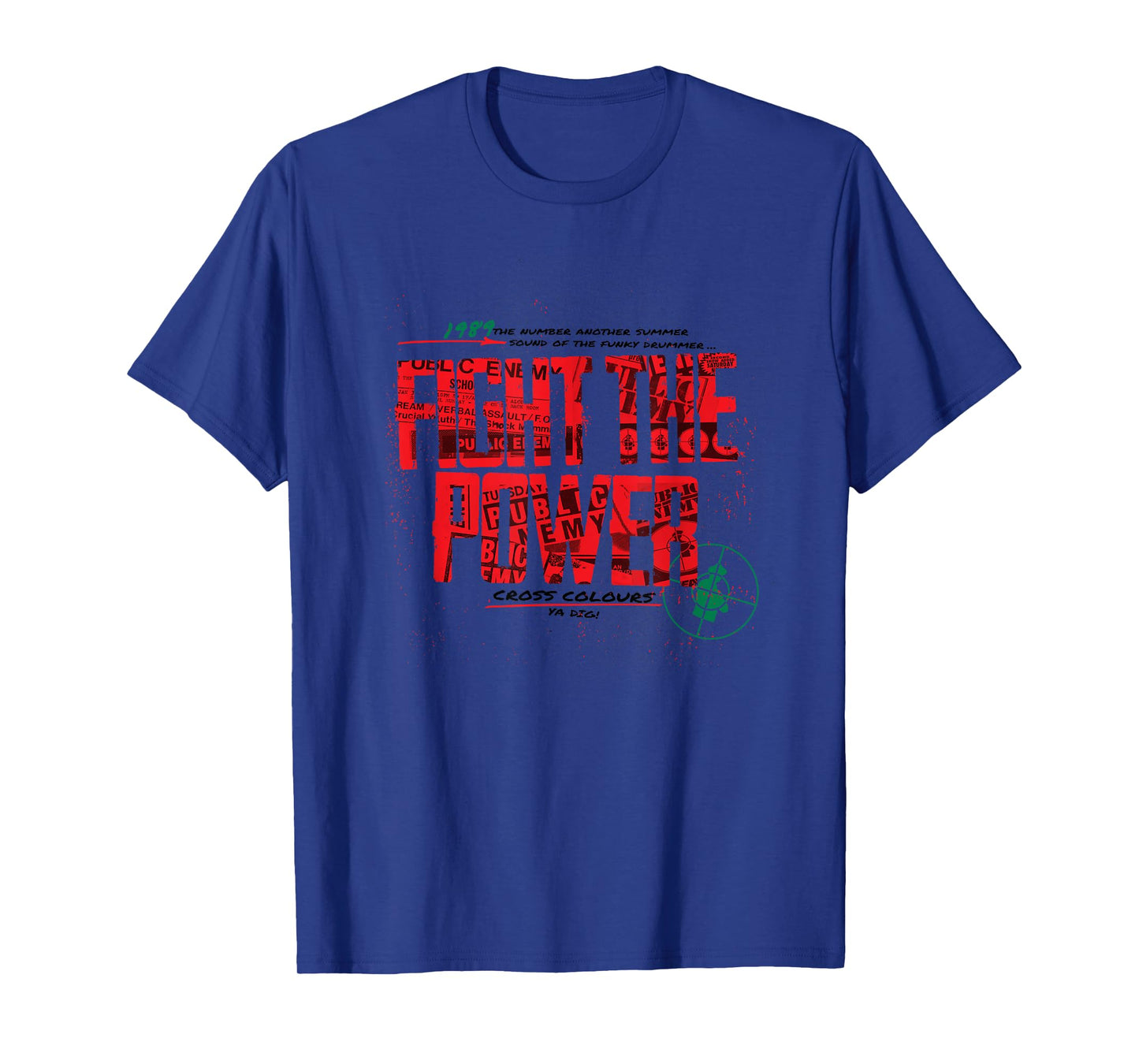 CROSS COLOURS Public Enemy Fight The Power Ya Dig 90's Vintage Legends T-Shirt