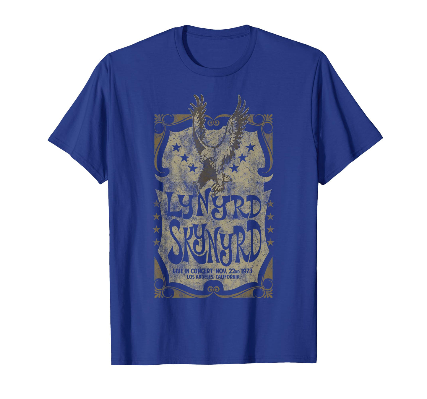 Lynyrd Skynyrd Funky Gig Poster LA Free Bird Retro 70s Rock T-Shirt