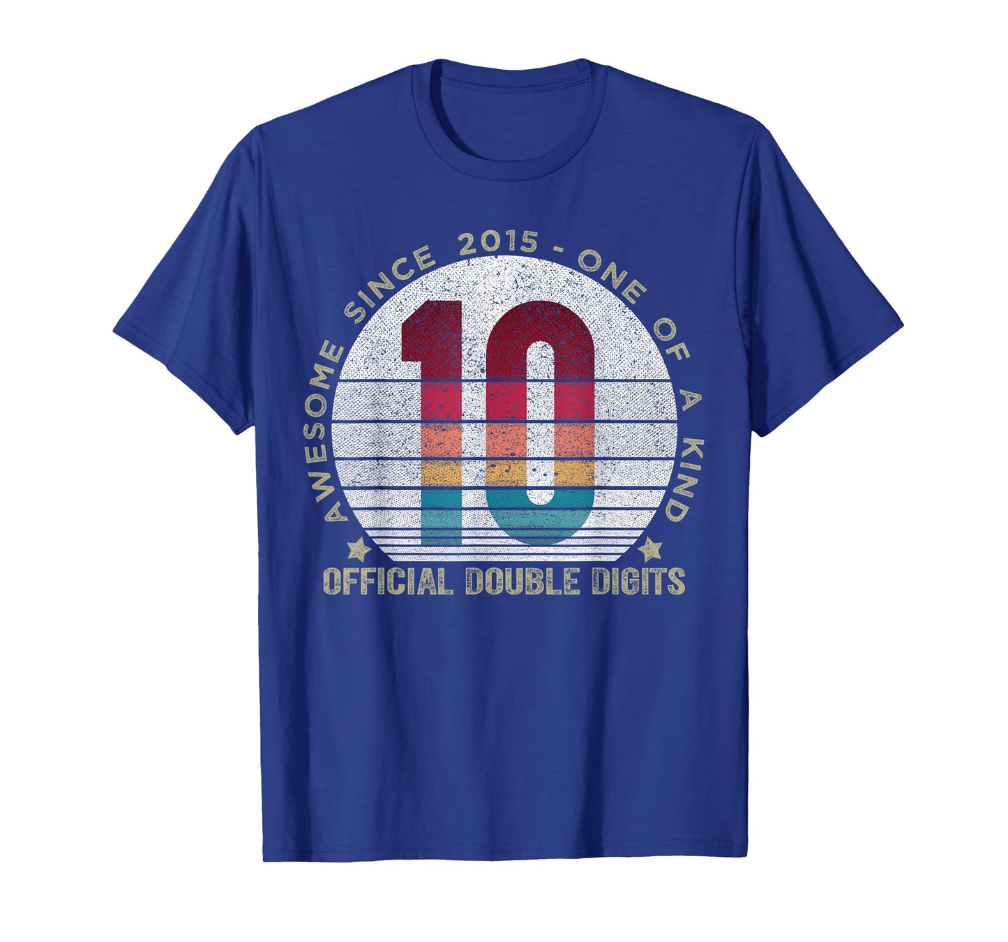 Official Double Digits 10 Year Old Gifts 10th Birthday 2015 T-Shirt