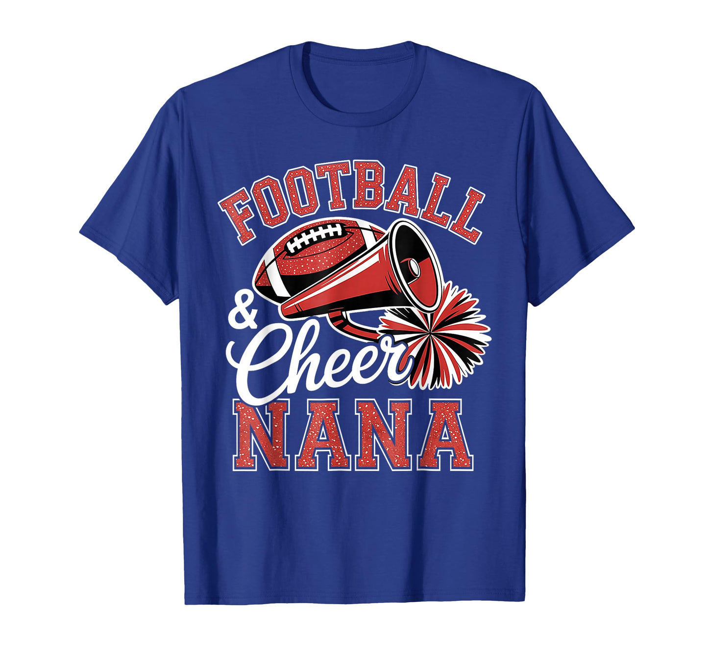 Football Cheer Nana for Women Men Vintage Cheerleader T-Shirt