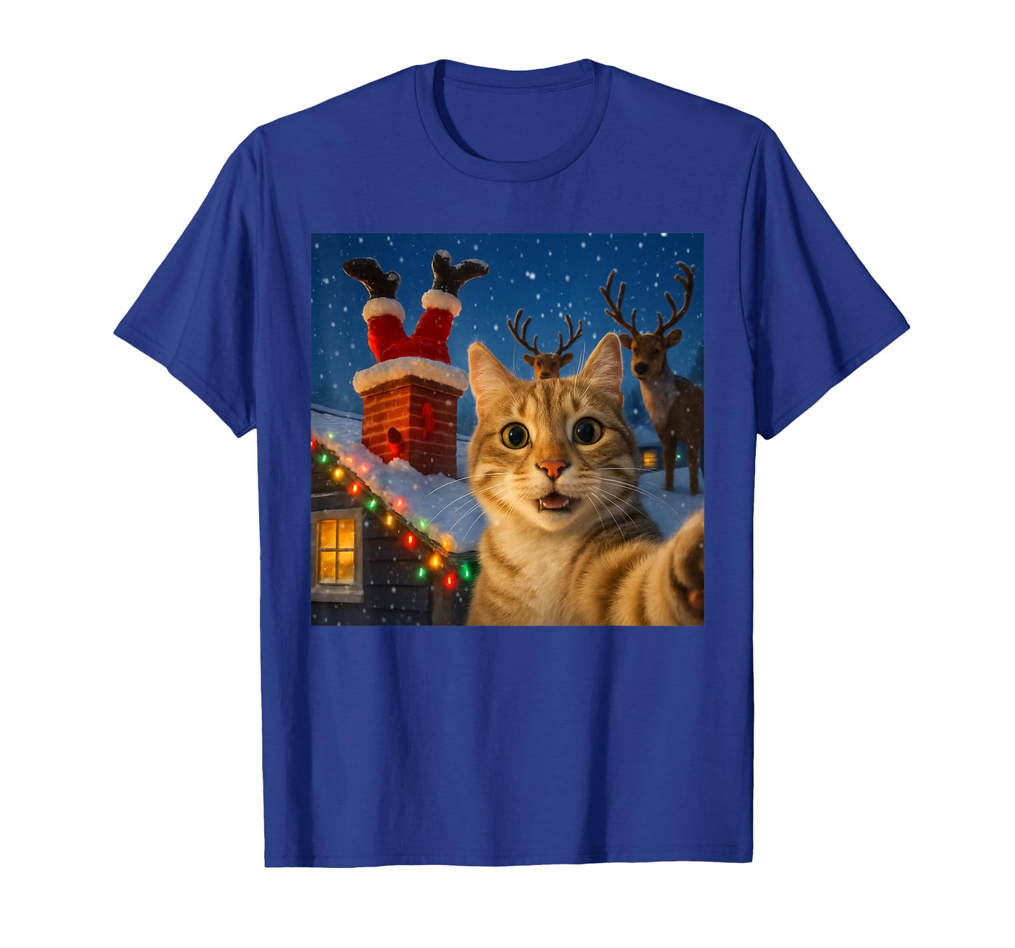 Funny Santa Claus Reindeer Christmas Holiday Meme T-Shirt