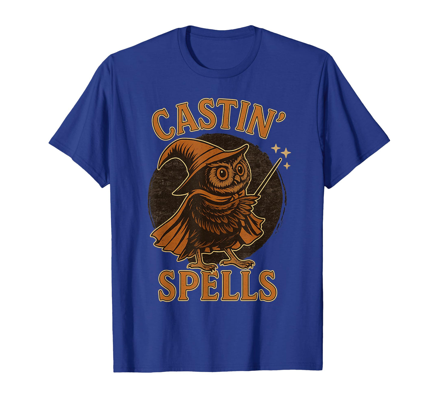Halloween Castin Spells Owl Wizard T-Shirt