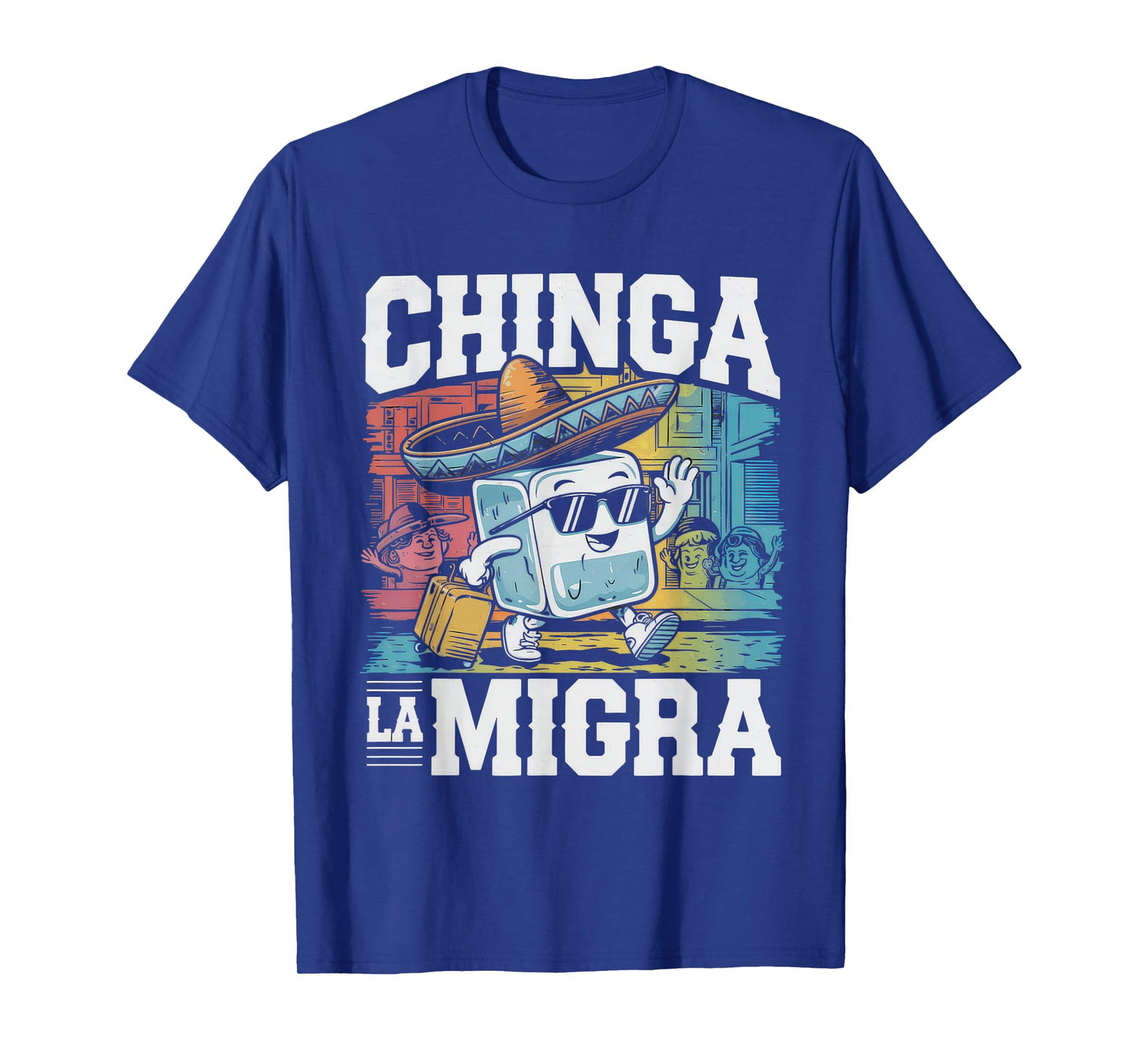 Chinga La Migra Tshirt Men Women 8645 Abolish Ice Retro T-Shirt