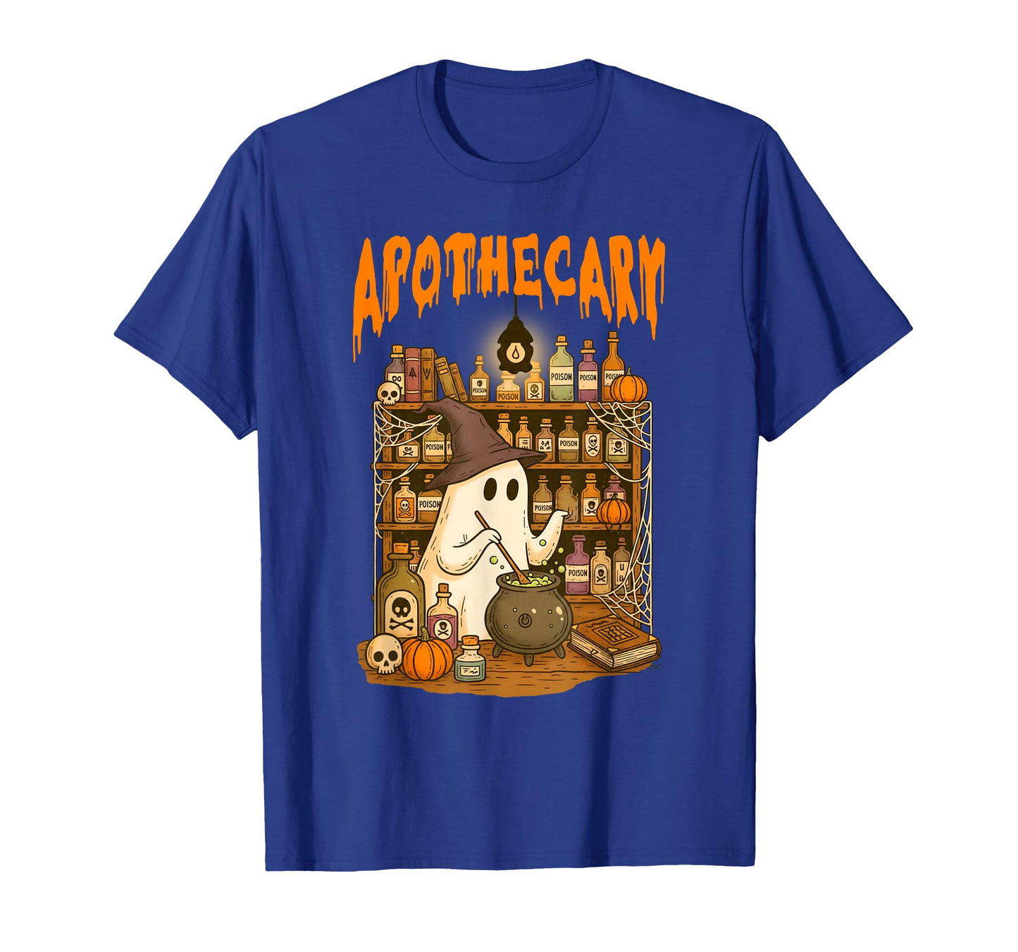 Halloween Vibes Pharm Tech Pharmacy Spooky Boo Apothecary T-Shirt