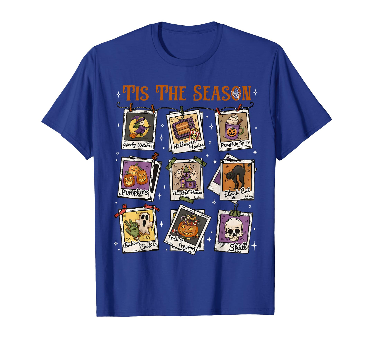 Halloween Vibes Spooky Season Pumpkin Witch Tis The Season T-Shirt