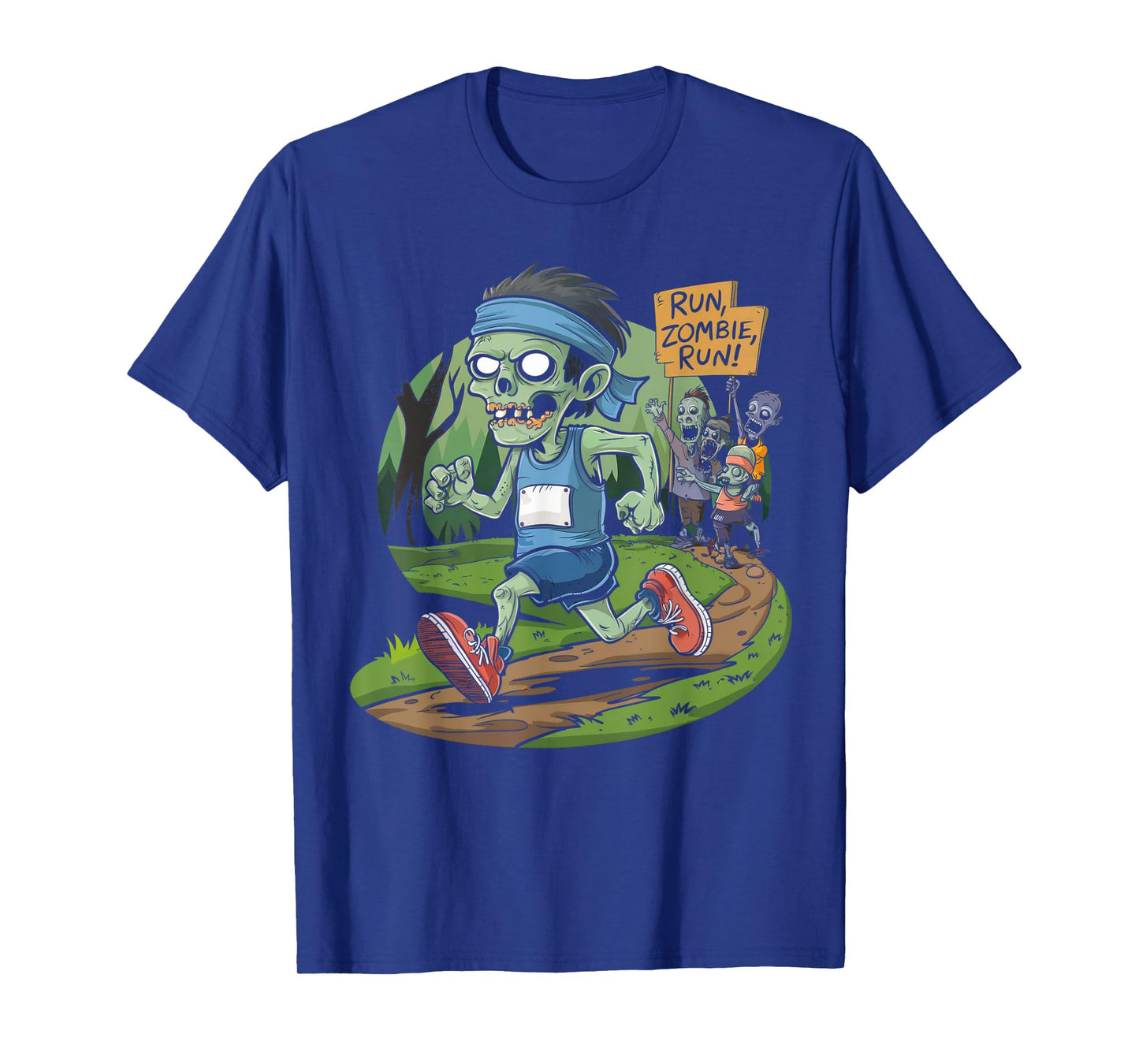 Halloween Running Shirt Funny Spooky Zombie Run Scary Runner T-Shirt
