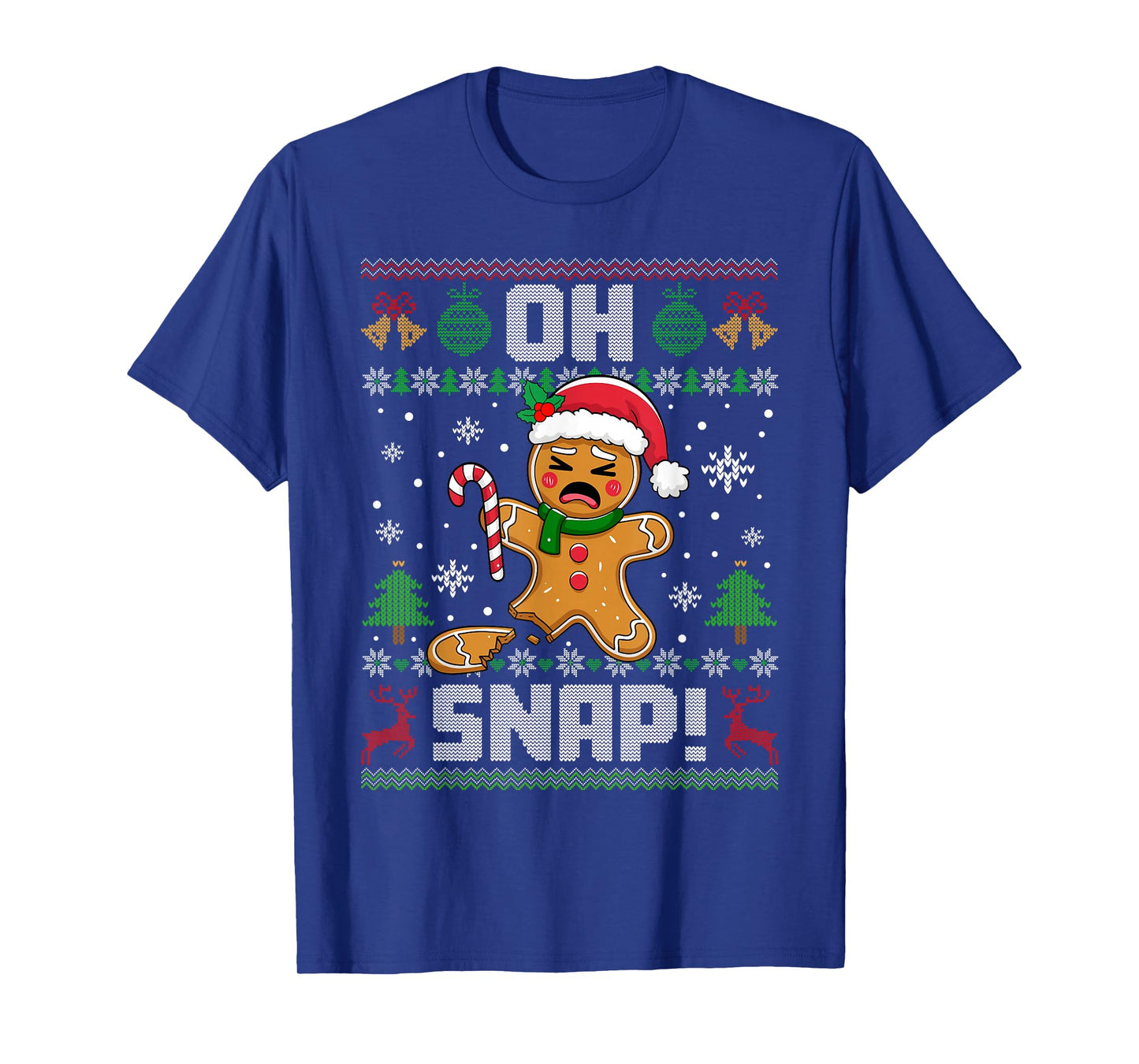 Oh Snap Gingerbread Man Christmas Funny Xmas Cookie Baking T-Shirt