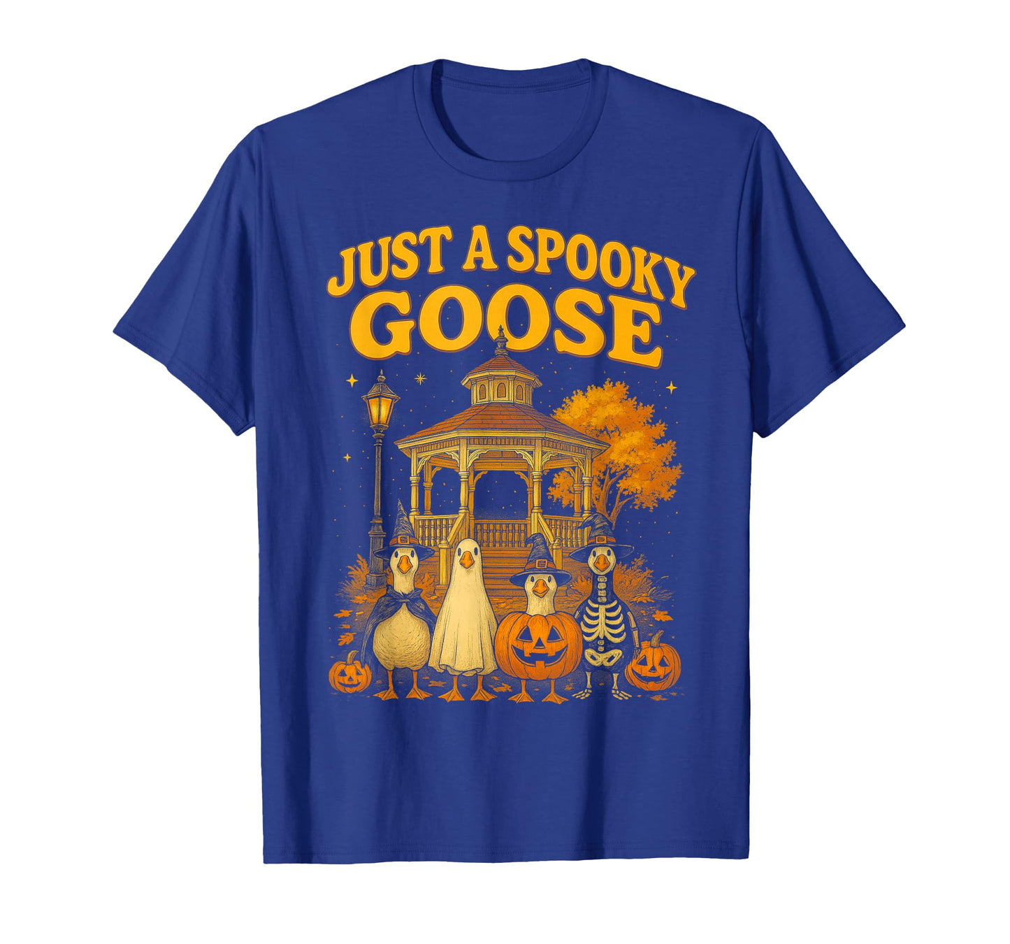 HUGvyn Just Spooky Goose Halloween Silly Goose Ghost Gazebo T-Shirt