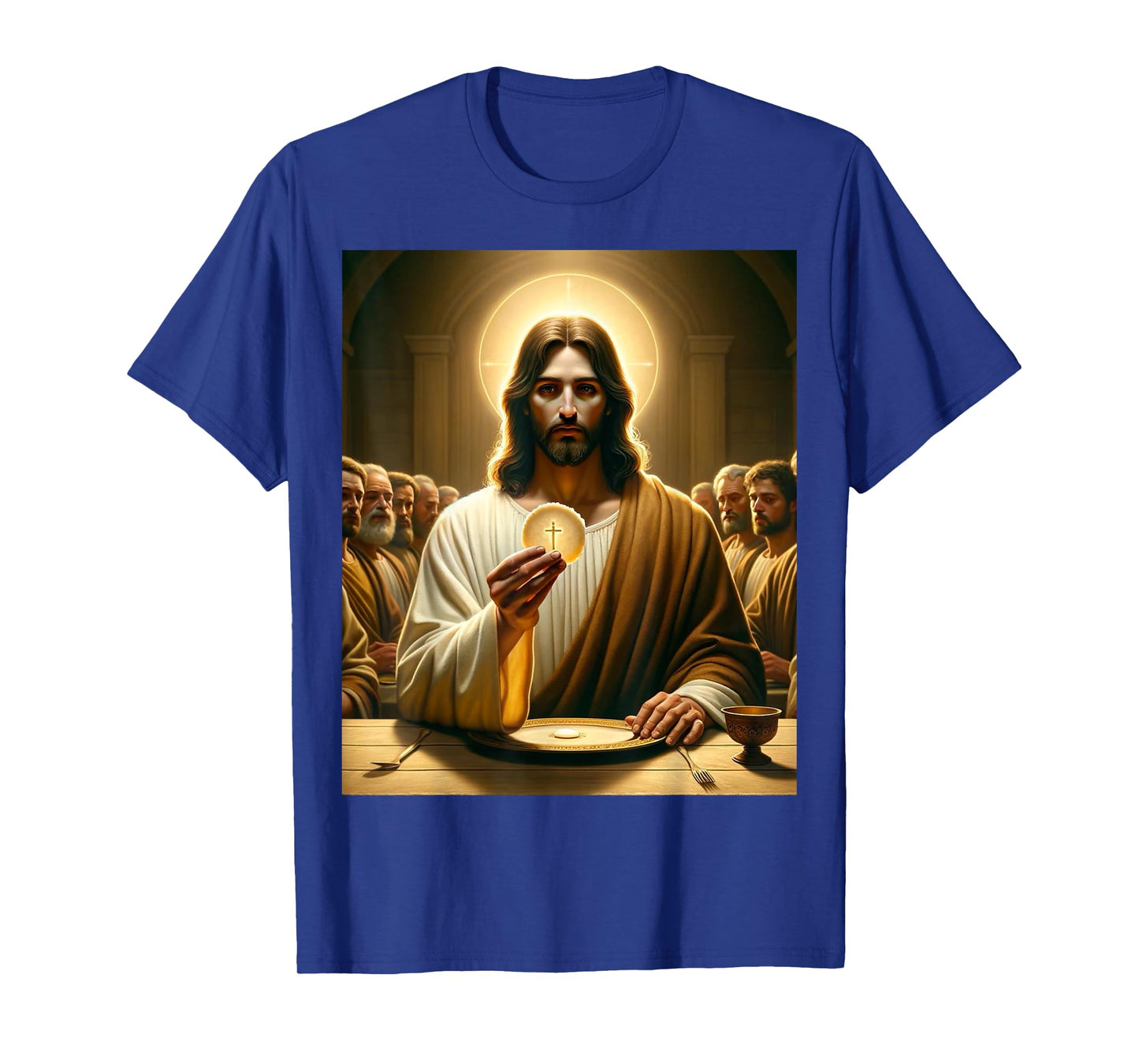Jesus Holding Mass Last Supper Eucharist T-Shirt