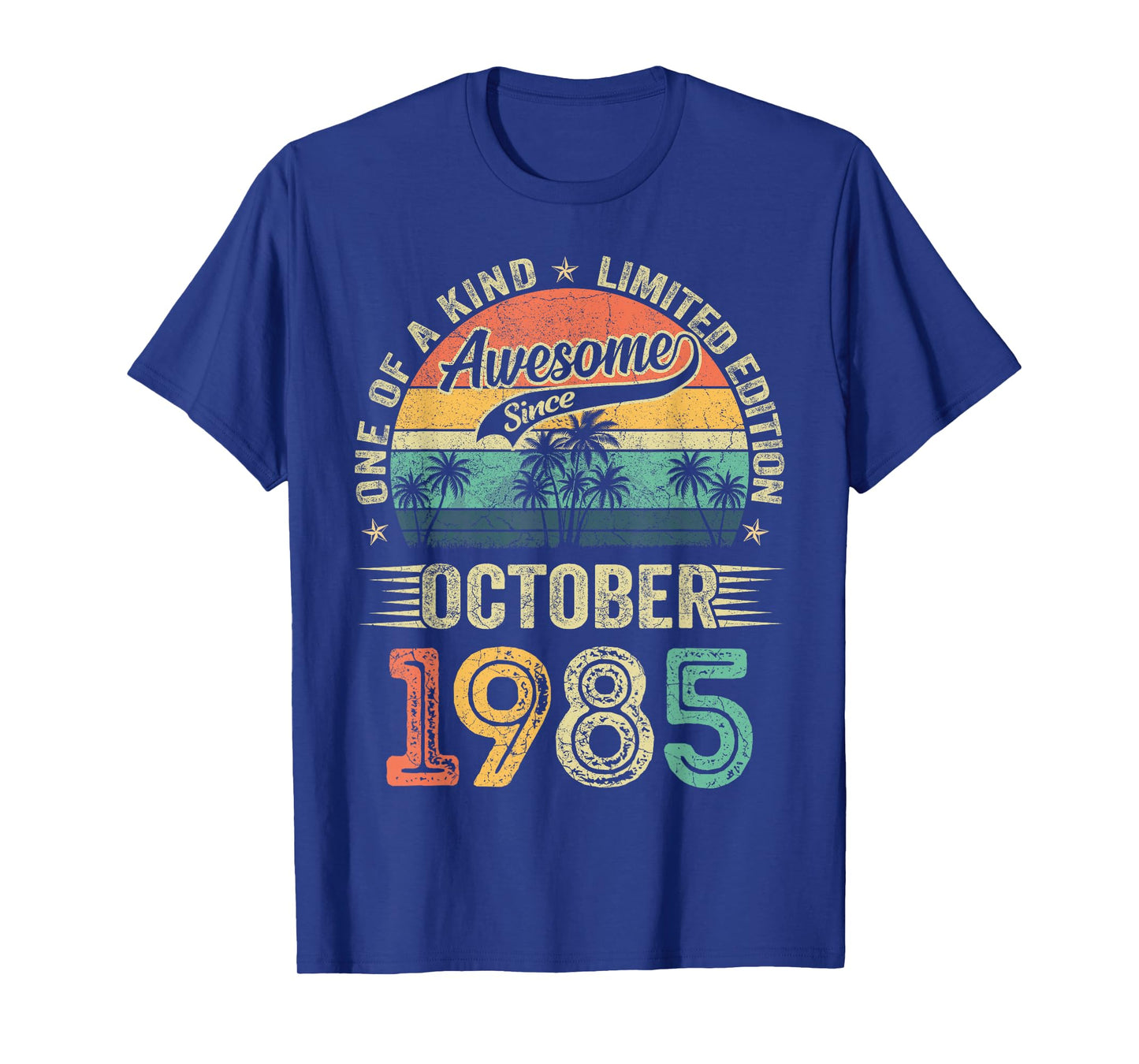 Awesome Since October 1985 Vintage 40th Birthday Gifts Men T-Shirt