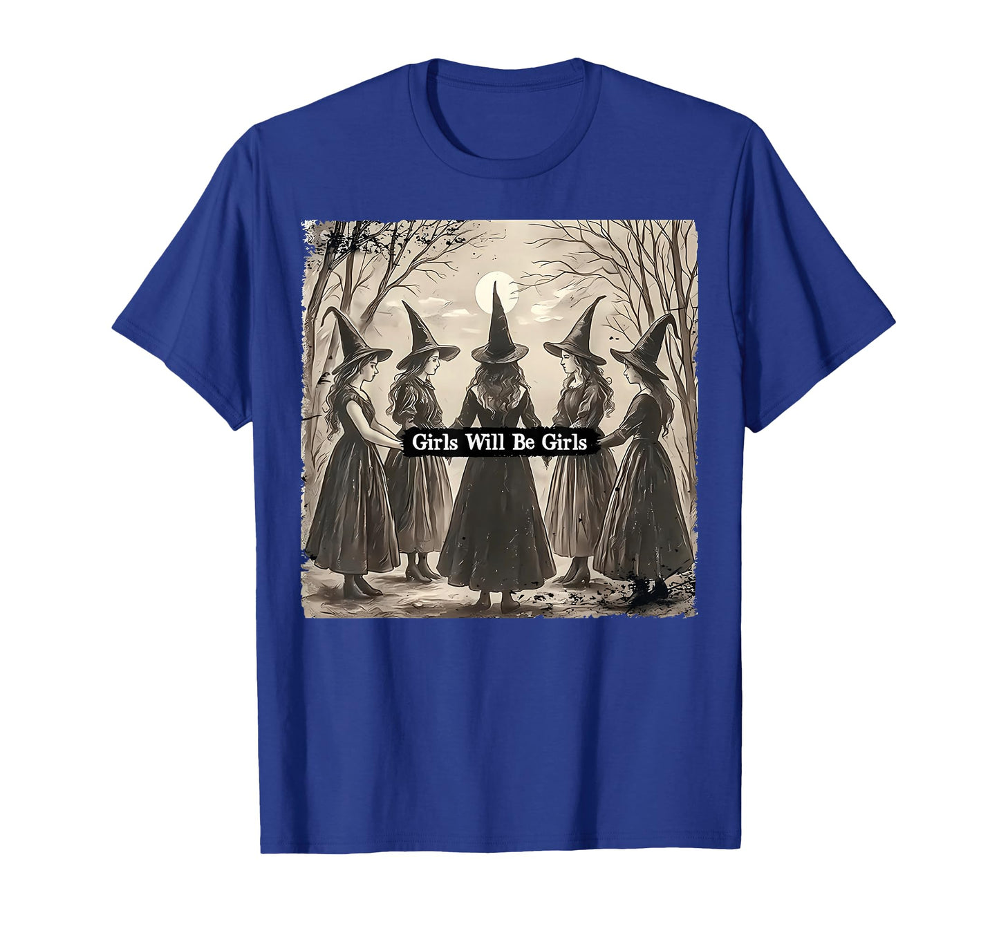 Halloween Spooky Witch Girl Will Be Girls Feminist Women T-Shirt