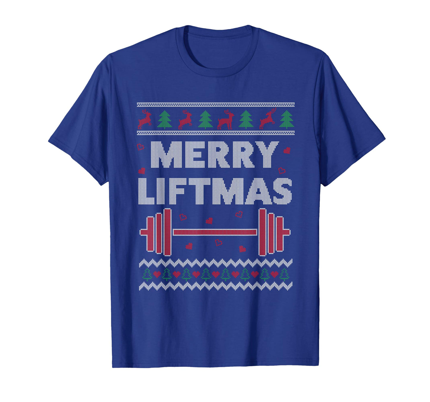 Merry Liftmas Ugly Christmas Gym Workout Funny Fitness T-Shirt