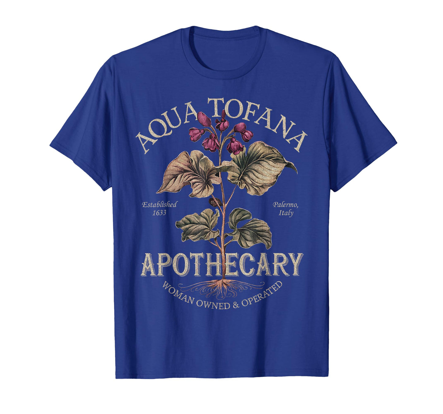Aqua Tofana Funny Feminist Apothecary Vintage Design T-Shirt