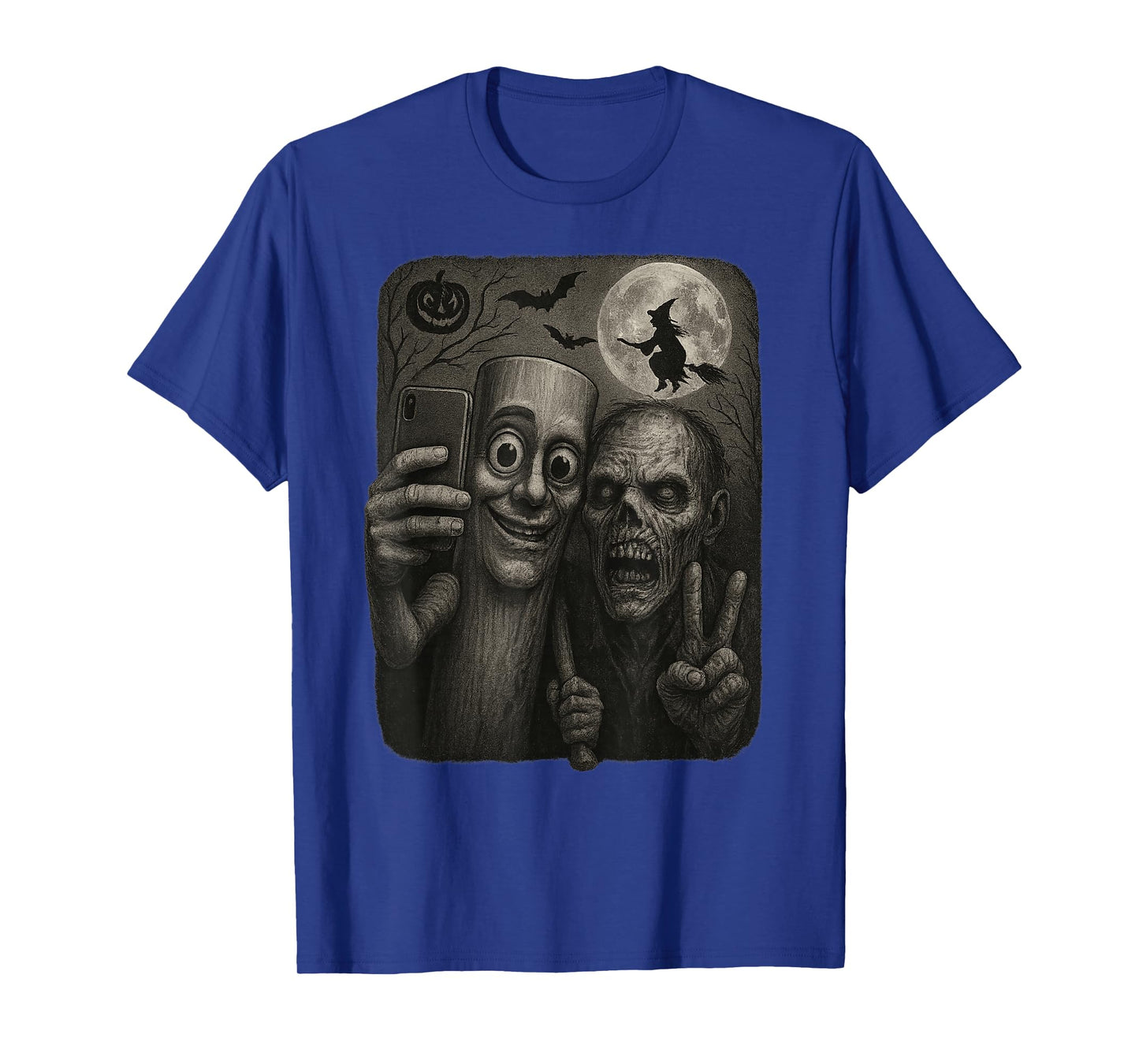 Halloween Tung Tung Tung sahur Zombie Selfie Witch brainrot T-Shirt