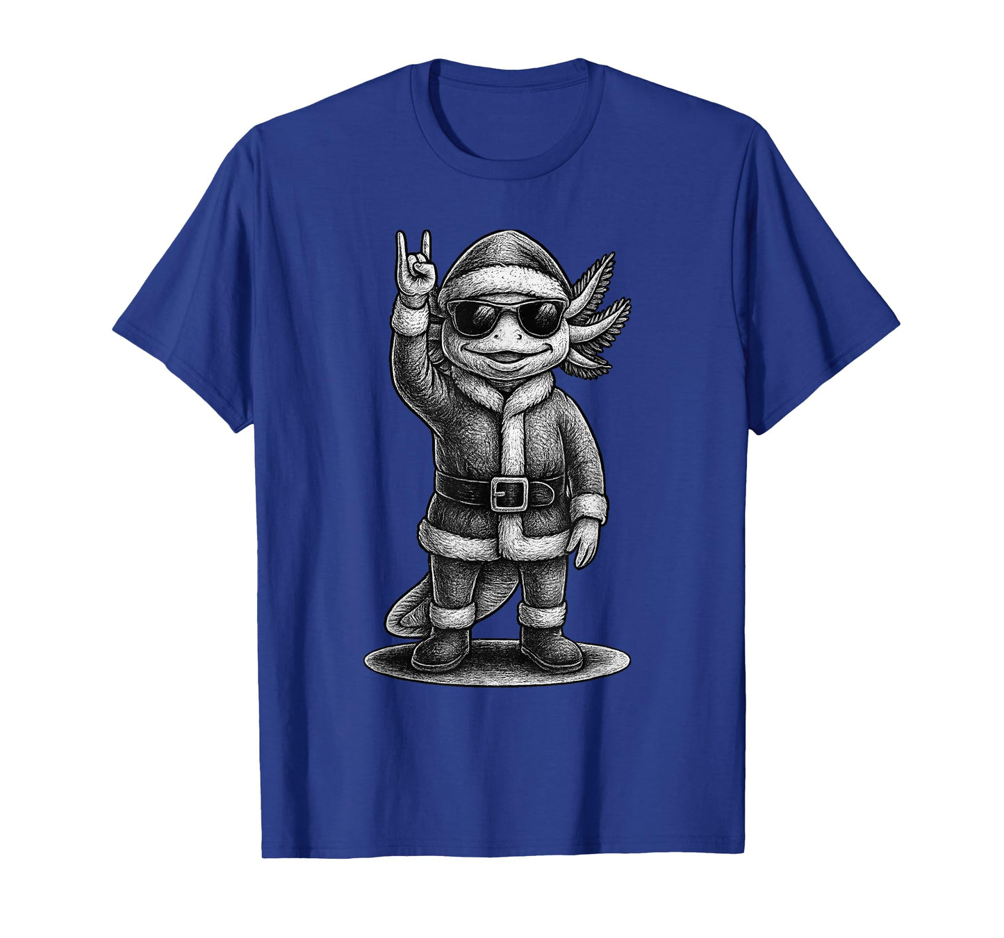 Axolotl Rock Music Christmas Pet Lover T-Shirt