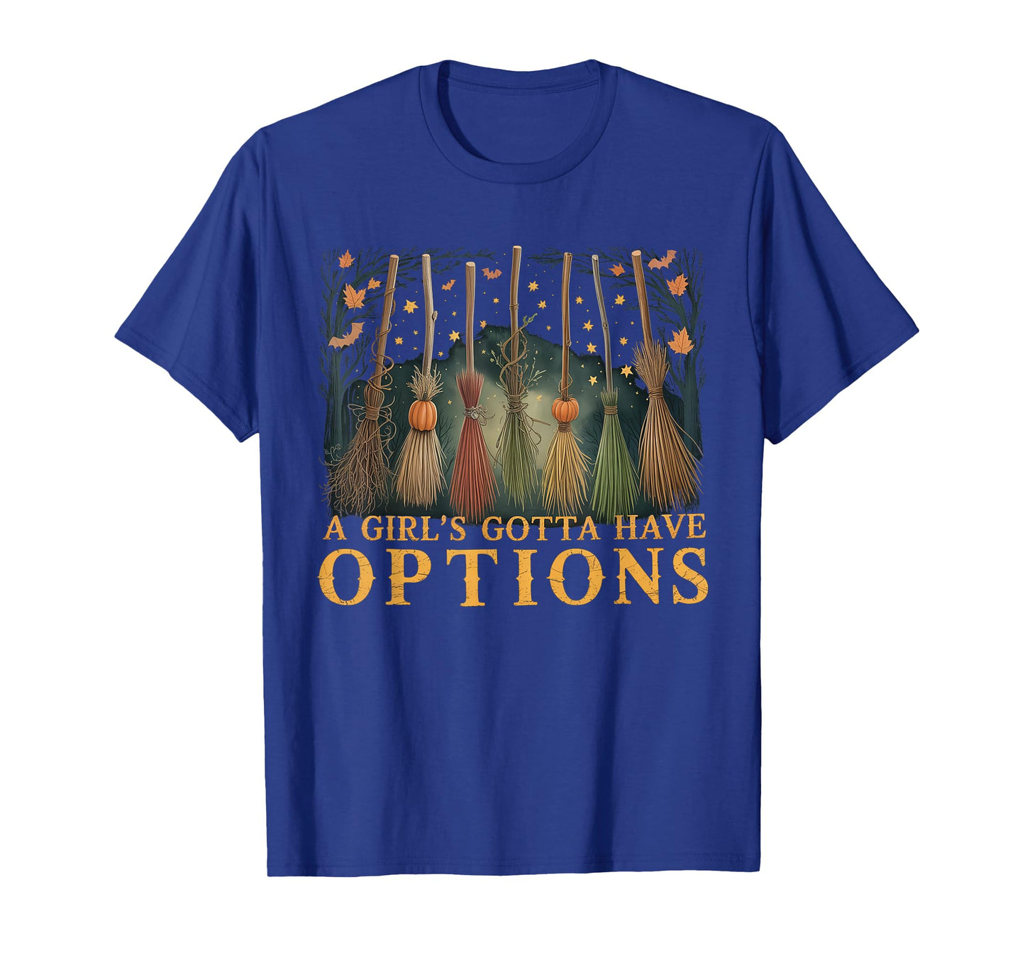 Retro a Girl’s Gotta Have Options Spooky Witches Halloween T-Shirt