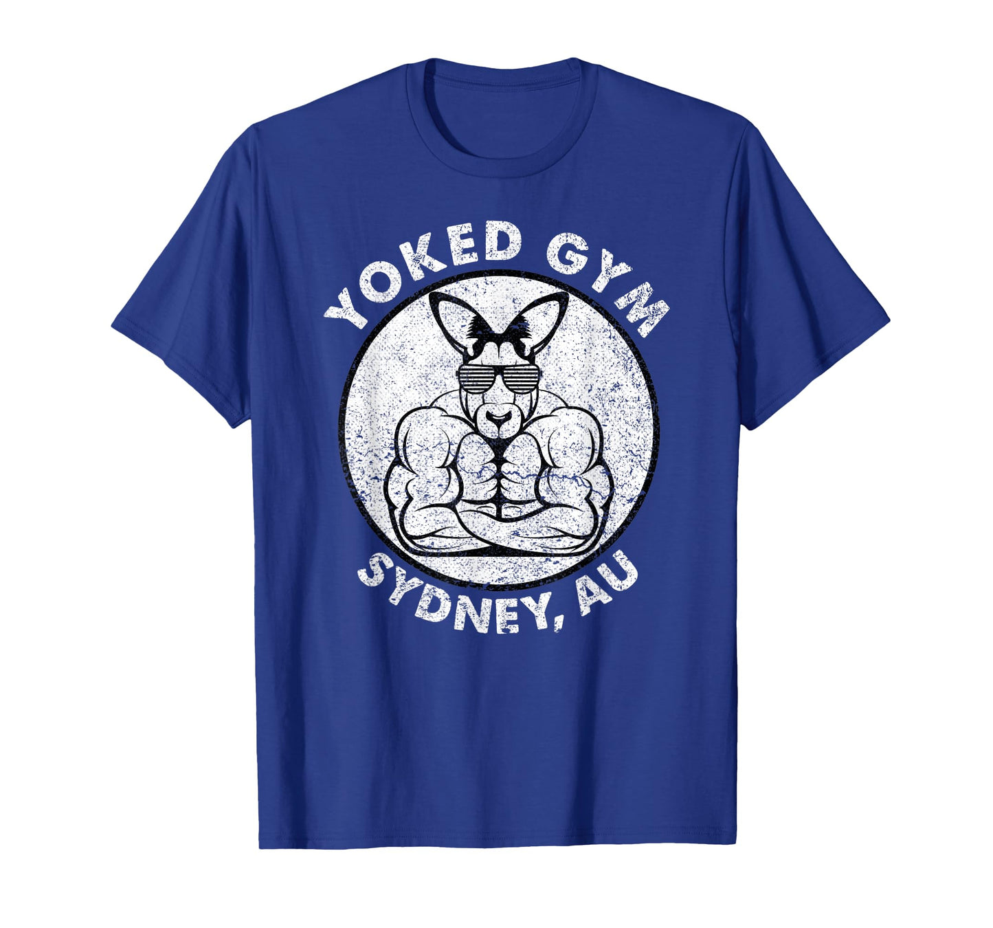 Weight Lift Yoked Gym Sydney Flex Muscle Kangaroo Men Women T-Shirt