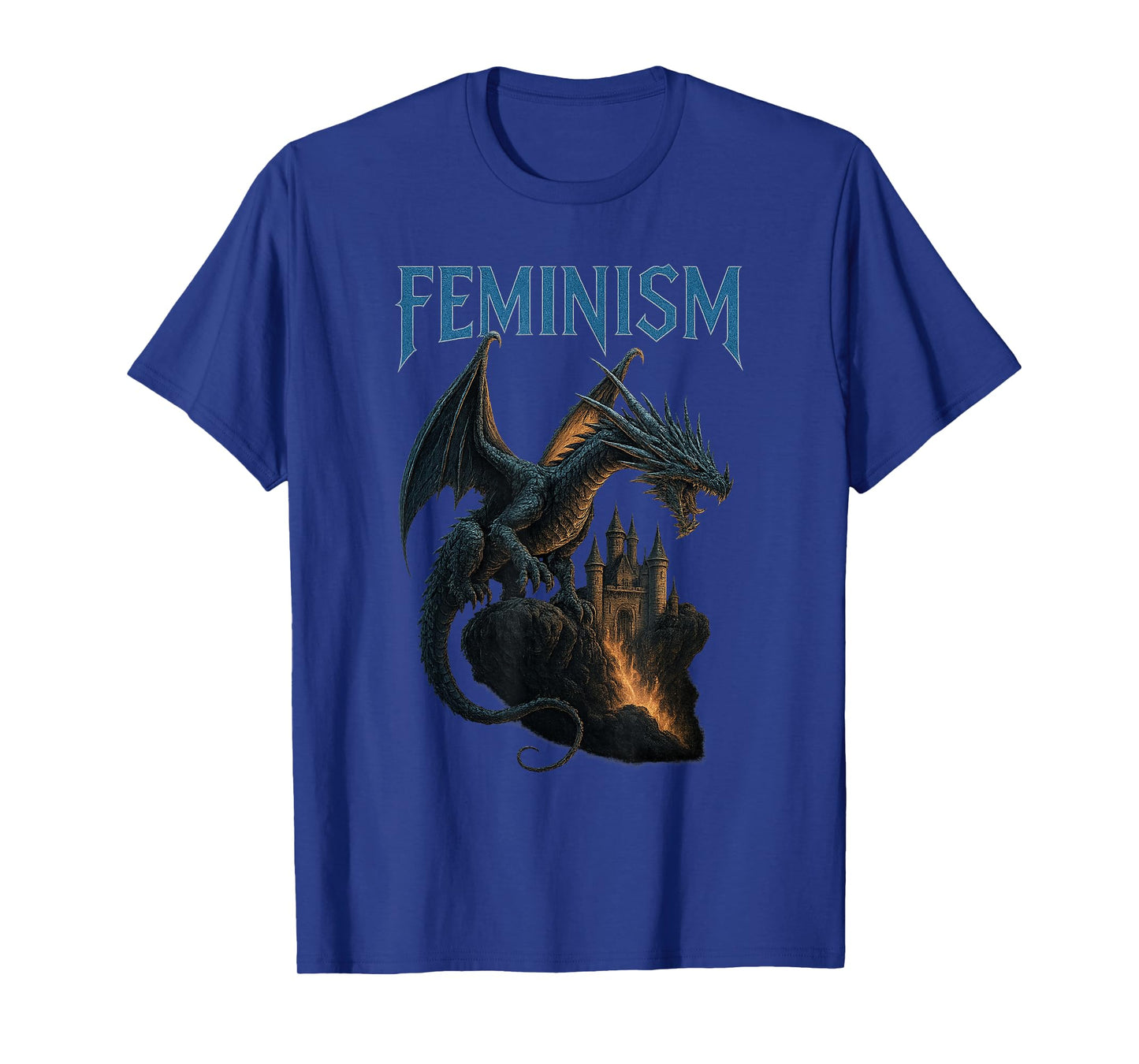 Vintage Feminism Dragon Fantasy T-Shirt