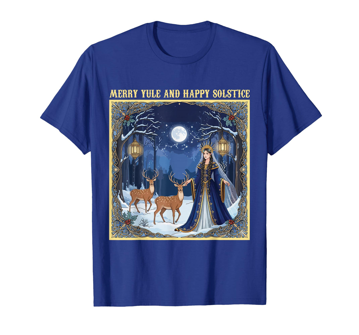 Merry Yule and Happy Solstice Yuletide Season Christmas T-Shirt
