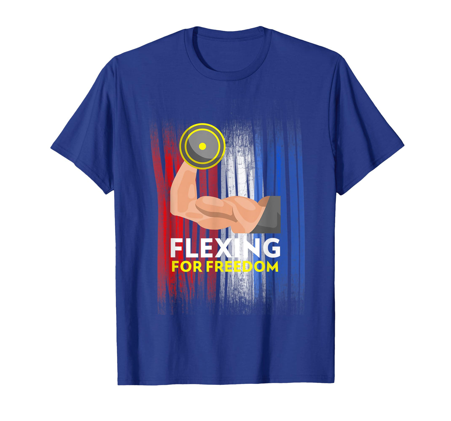 4th of July Weight Lifter Workout Muscles Gym Rat Women Kids Men T-Shirt