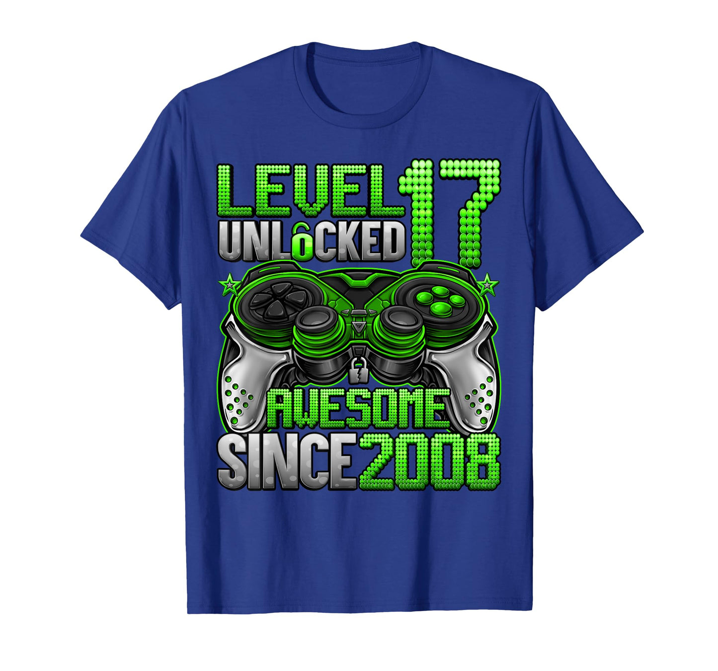 Level 17 Unlocked 17 Year Old Gifts Boys 17th Birthday Boy T-Shirt