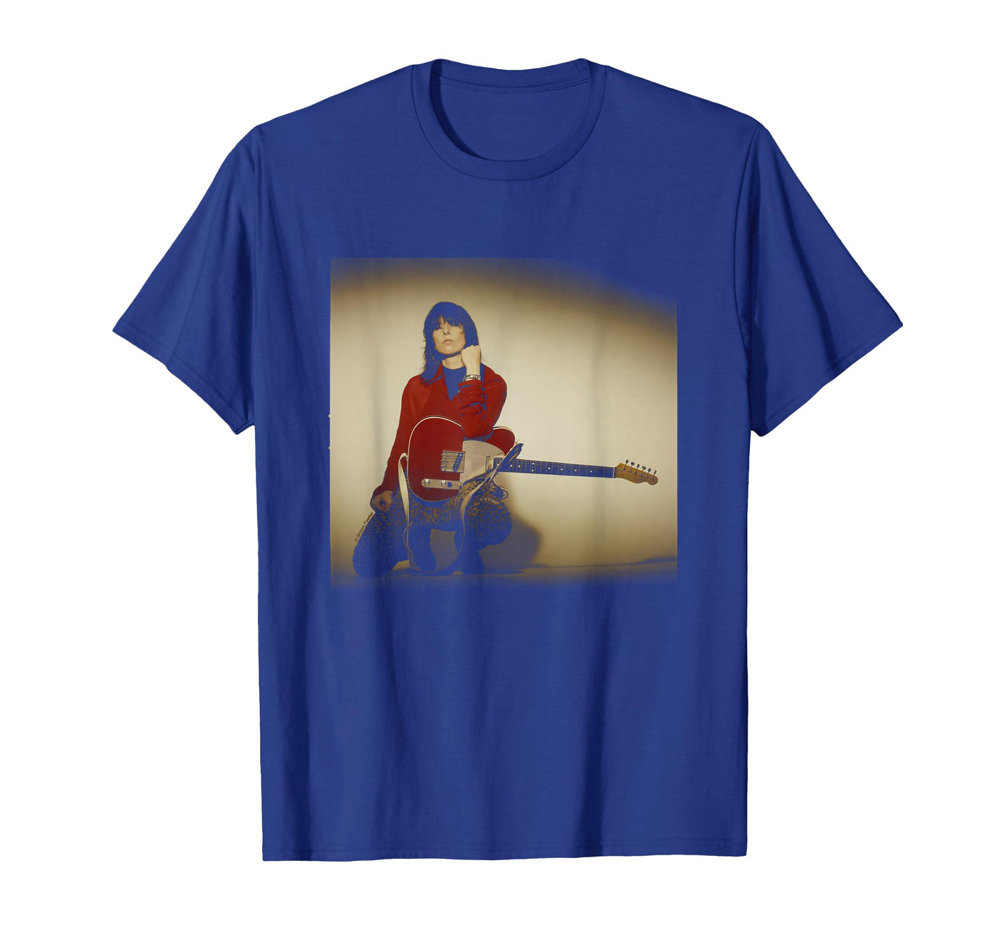 The Pretenders Chrissie Hynde Guitar Shoot By Simon Fowler T-Shirt