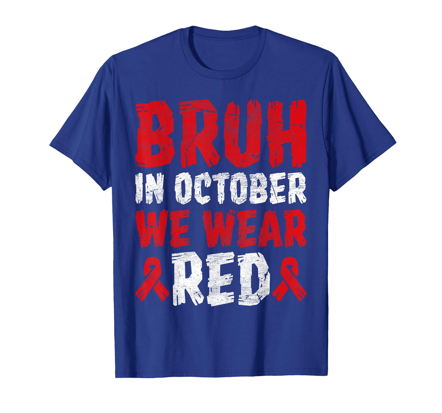 Red Ribbon Week Shirt for Kids Boys Bruh In October Wear Red T-Shirt
