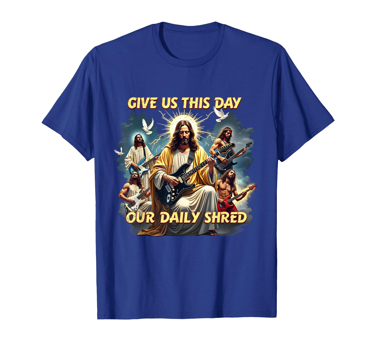 Jesus Guitar Rocker Daily Shred Christian Mom Gift T-Shirt