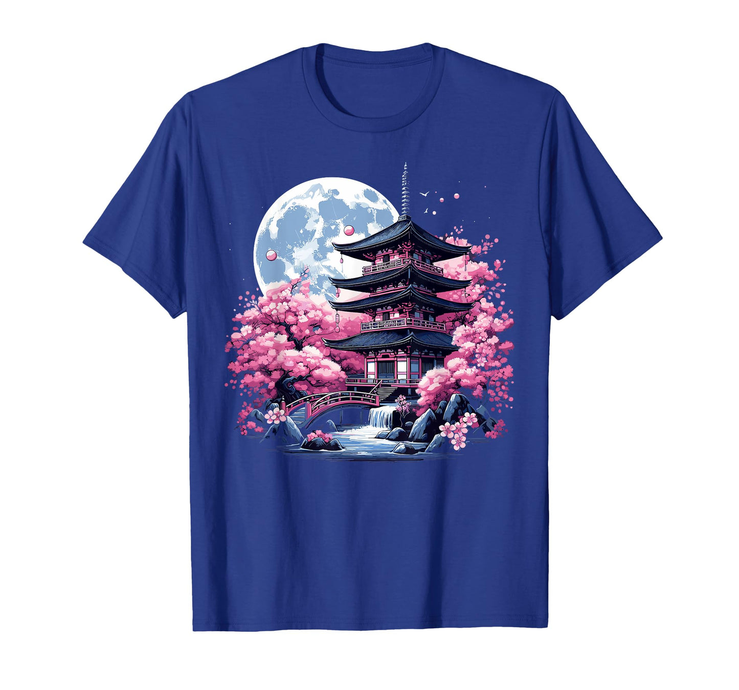 Japanese Sakura Garden Geisha Mount Fuji Cherry Blossom T-Shirt