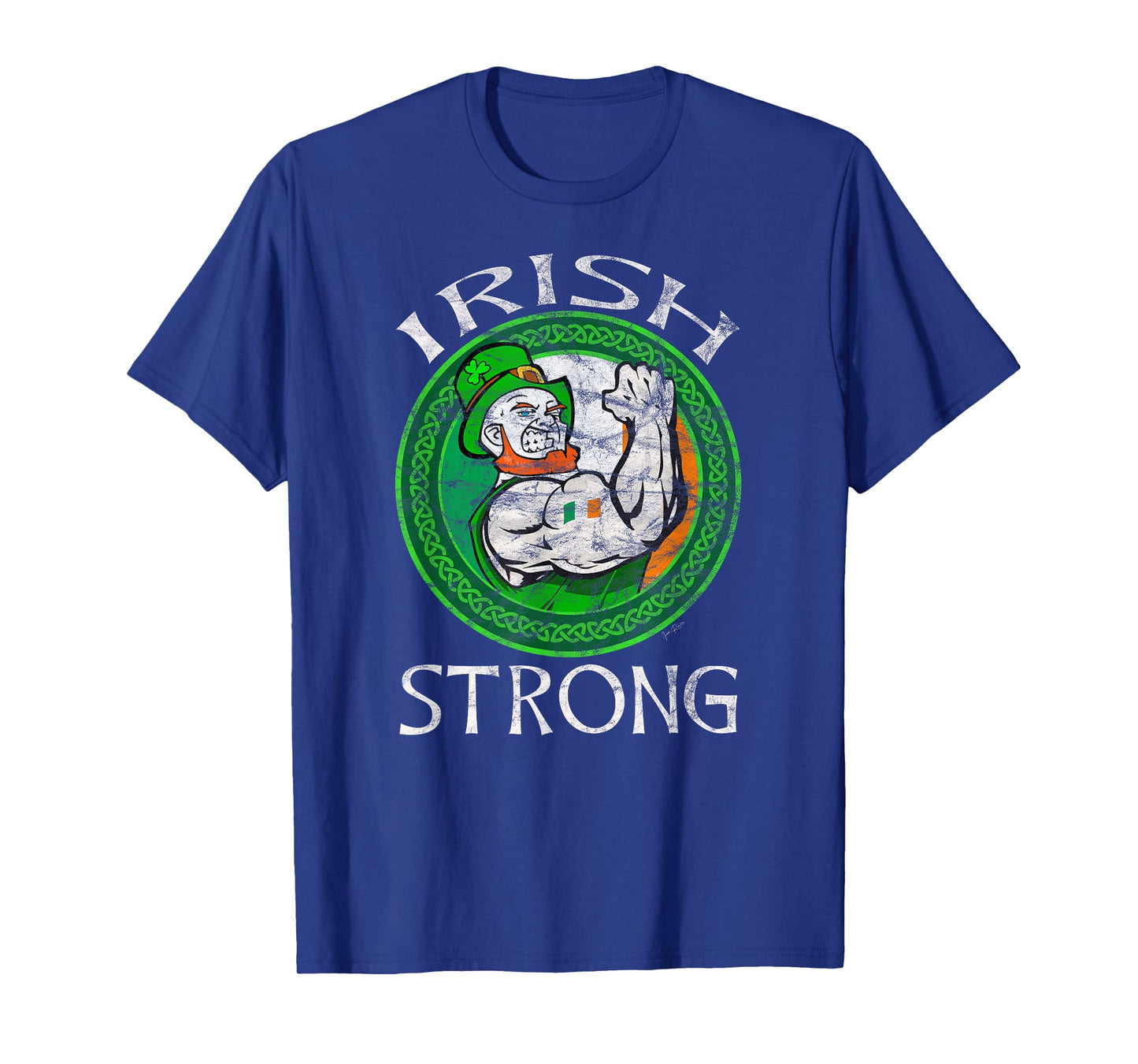 Strongman Powerlifting Irish funny Weightlifting Dad Gym T-Shirt