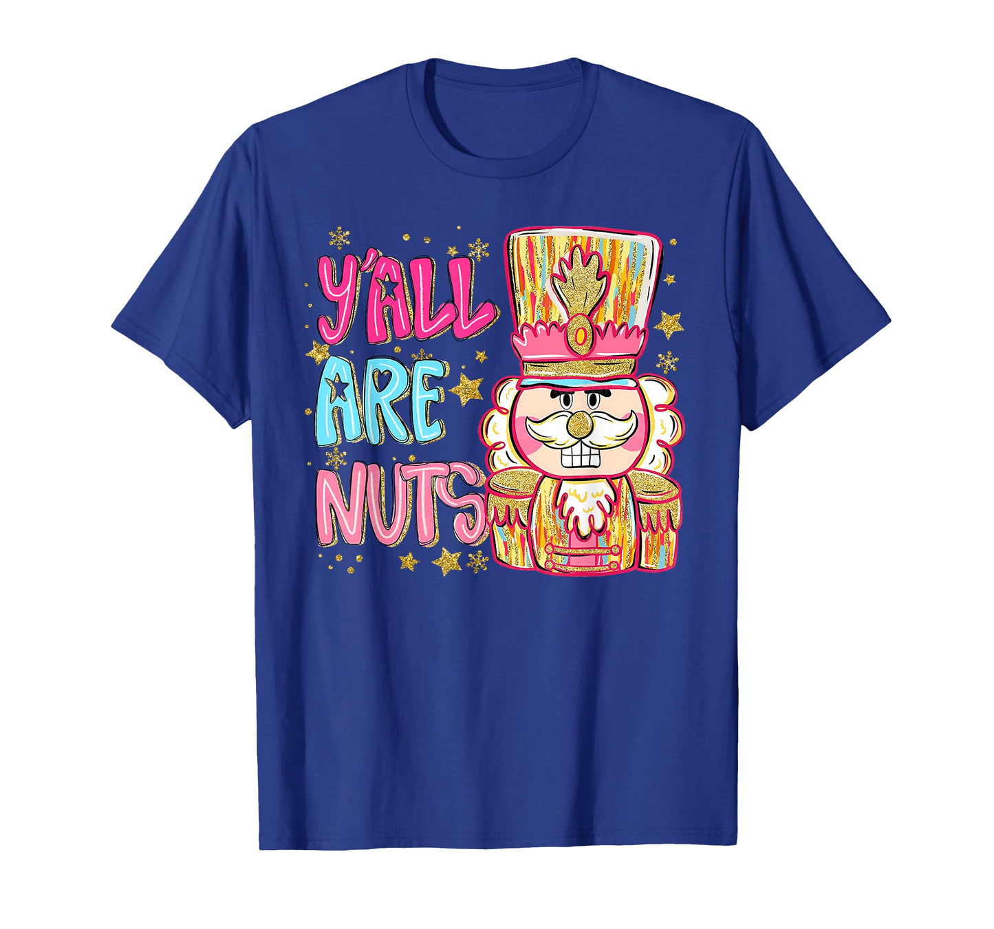 Y'all are Nuts Coquette Nutcracker Christmas Pajamas Holiday T-Shirt