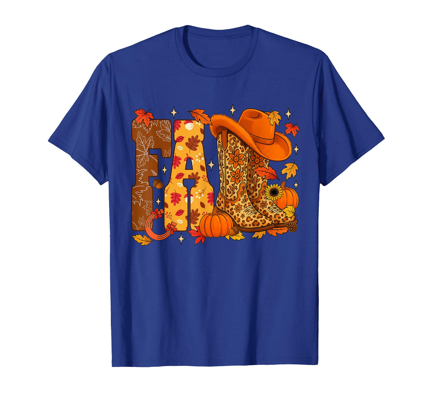Howdy Fall Western Leopard Boots Autumn Cowboy Cowgirl Women T-Shirt