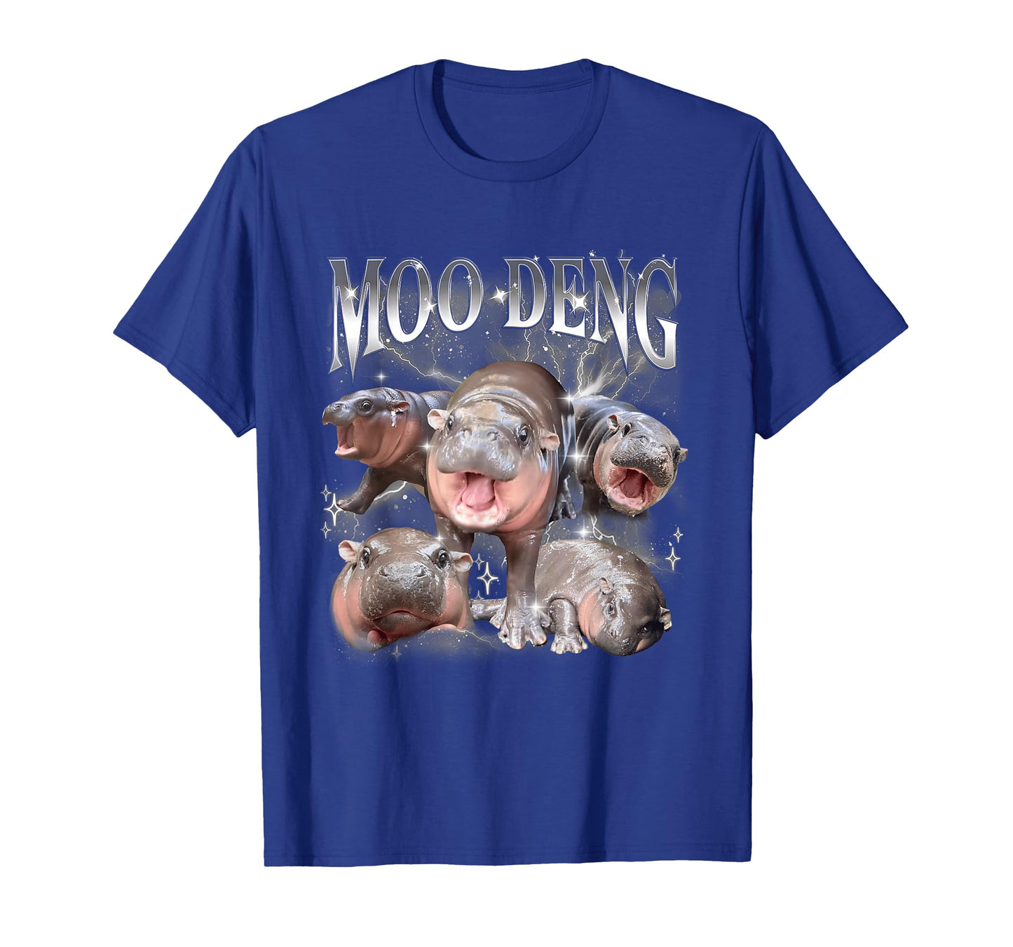 FUNNY VINTAGE MOO-DENG THE FAMOUS BABY PIGMY HIPPO MOODENG T-Shirt
