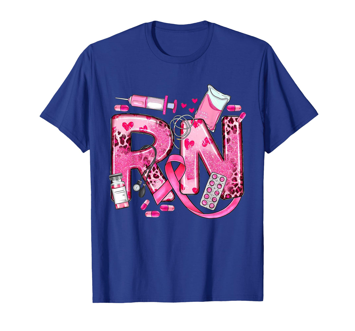 Nurse Breast Cancer Awareness Pink Ribbon Nursing RN Life T-Shirt