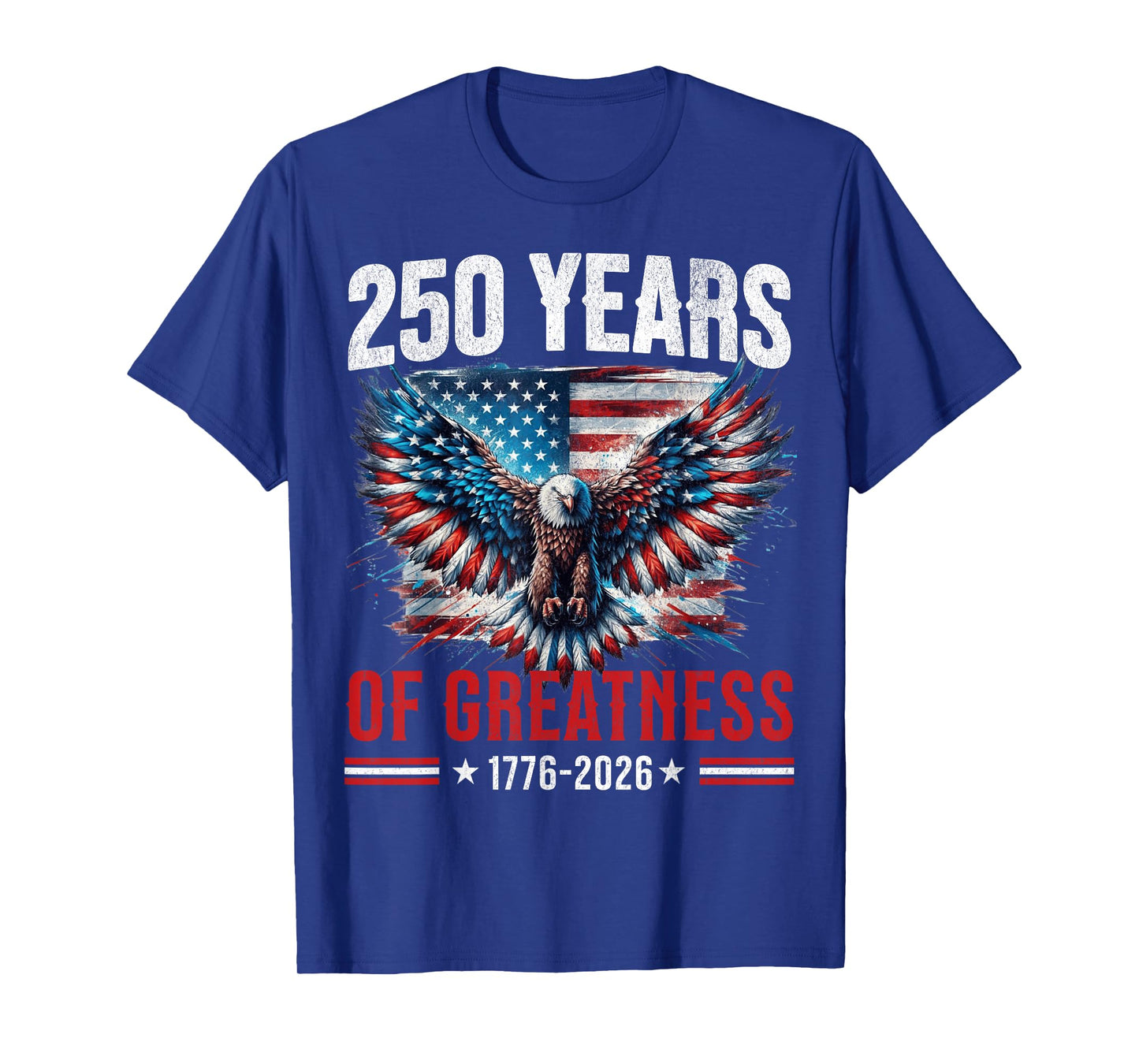 Patriotic USA Flag 250th Anniversary 4th of July 1776 2026 T-Shirt